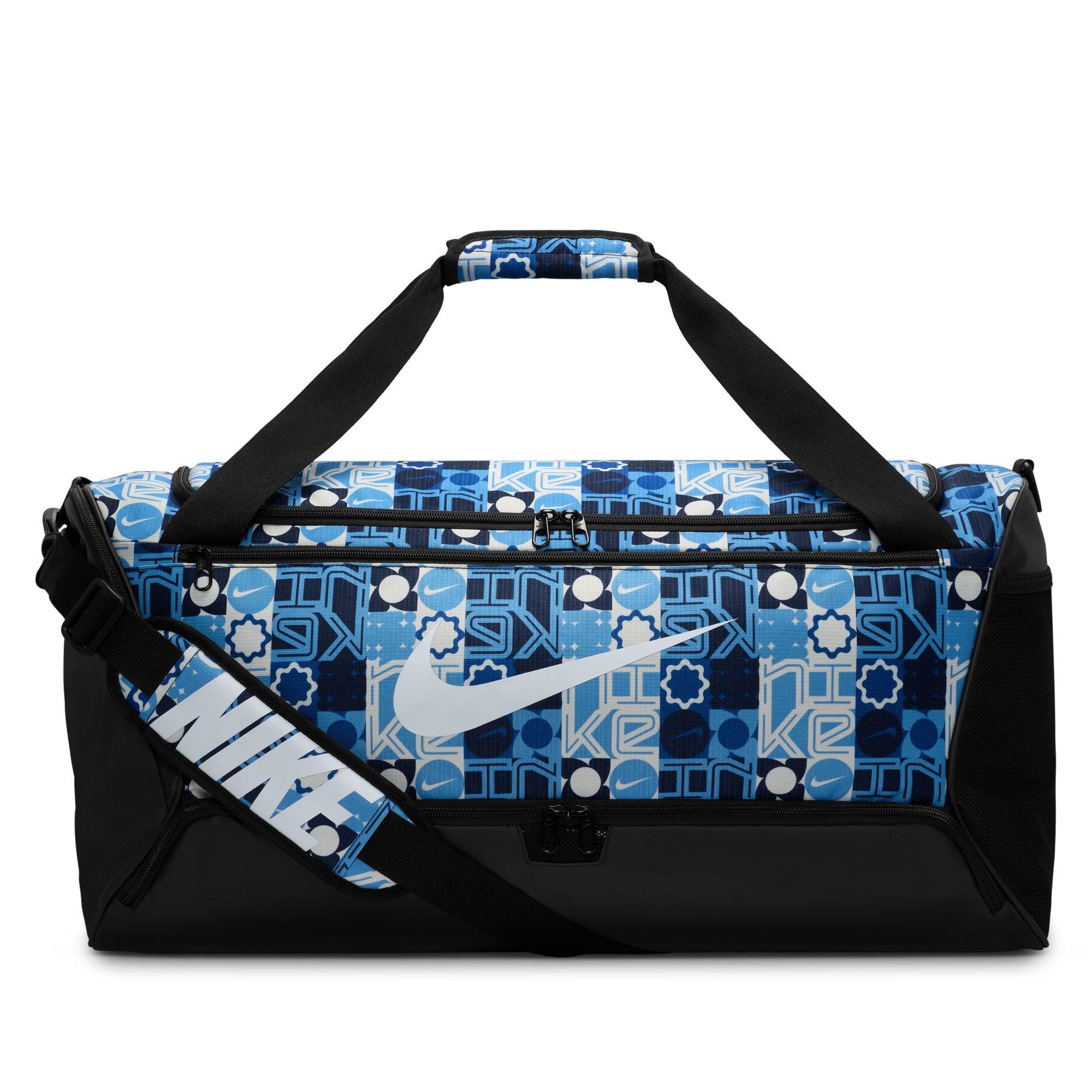 Nike Brasilia 9.5 Training Medium Duffel Bag - Black/Blue
