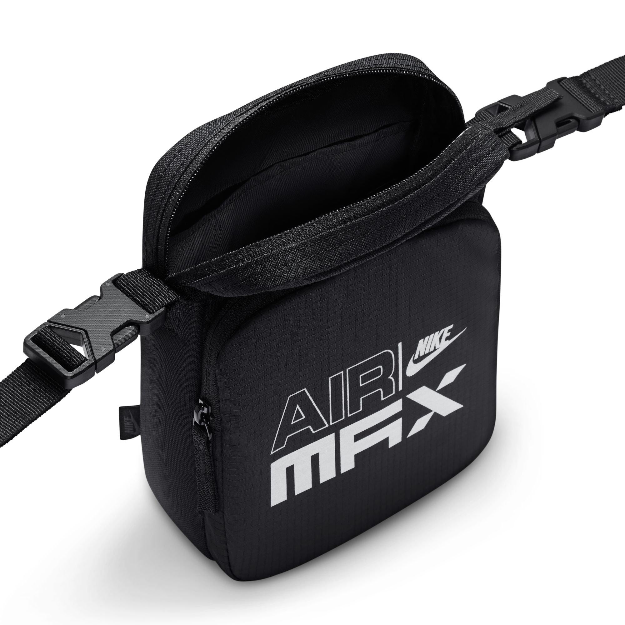 Nike Air Max Heritage Crossbody Bag - BLACK/SILVER Thumbnail View 4