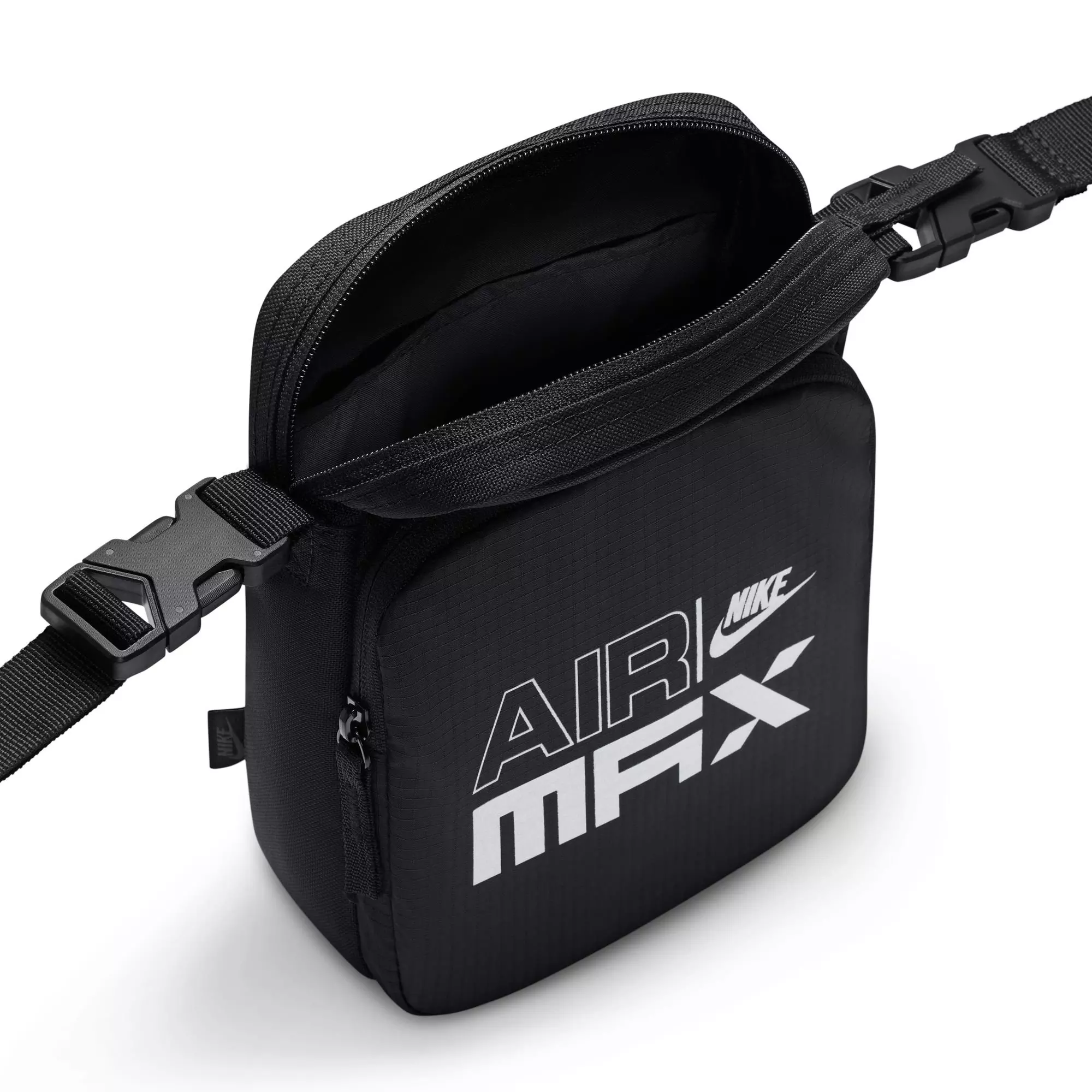 Nike Air Max Heritage Crossbody Bag - BLACK/SILVER