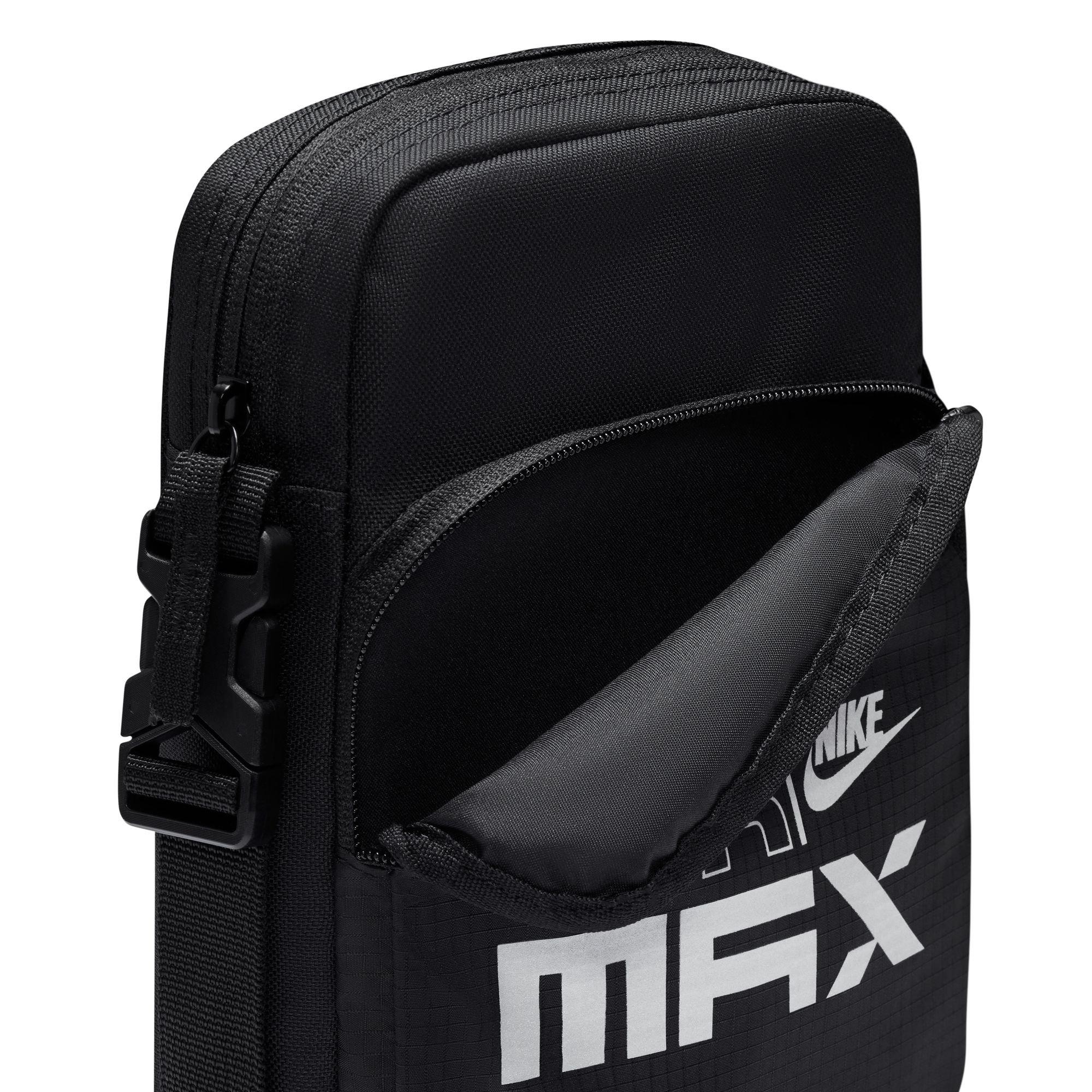 Nike Air Max Heritage Crossbody Bag - Black/Silver - BLACK/SILVER Thumbnail View 5