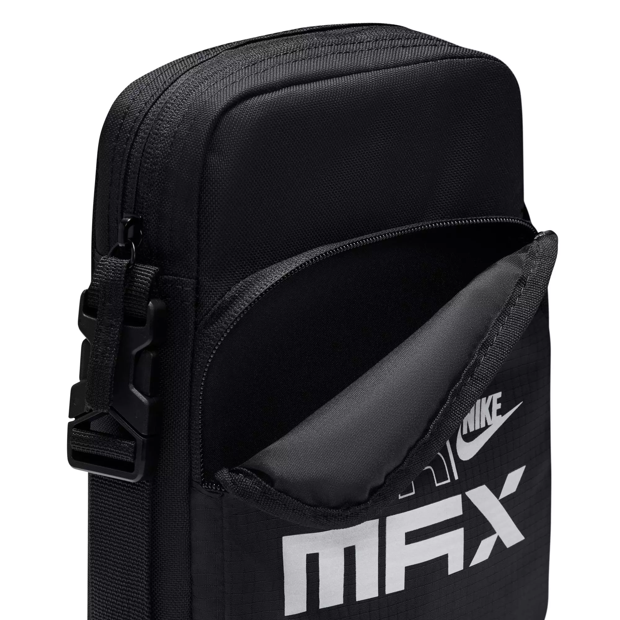 Nike Air Max Heritage Crossbody Bag - Black/Silver - BLACK/SILVER