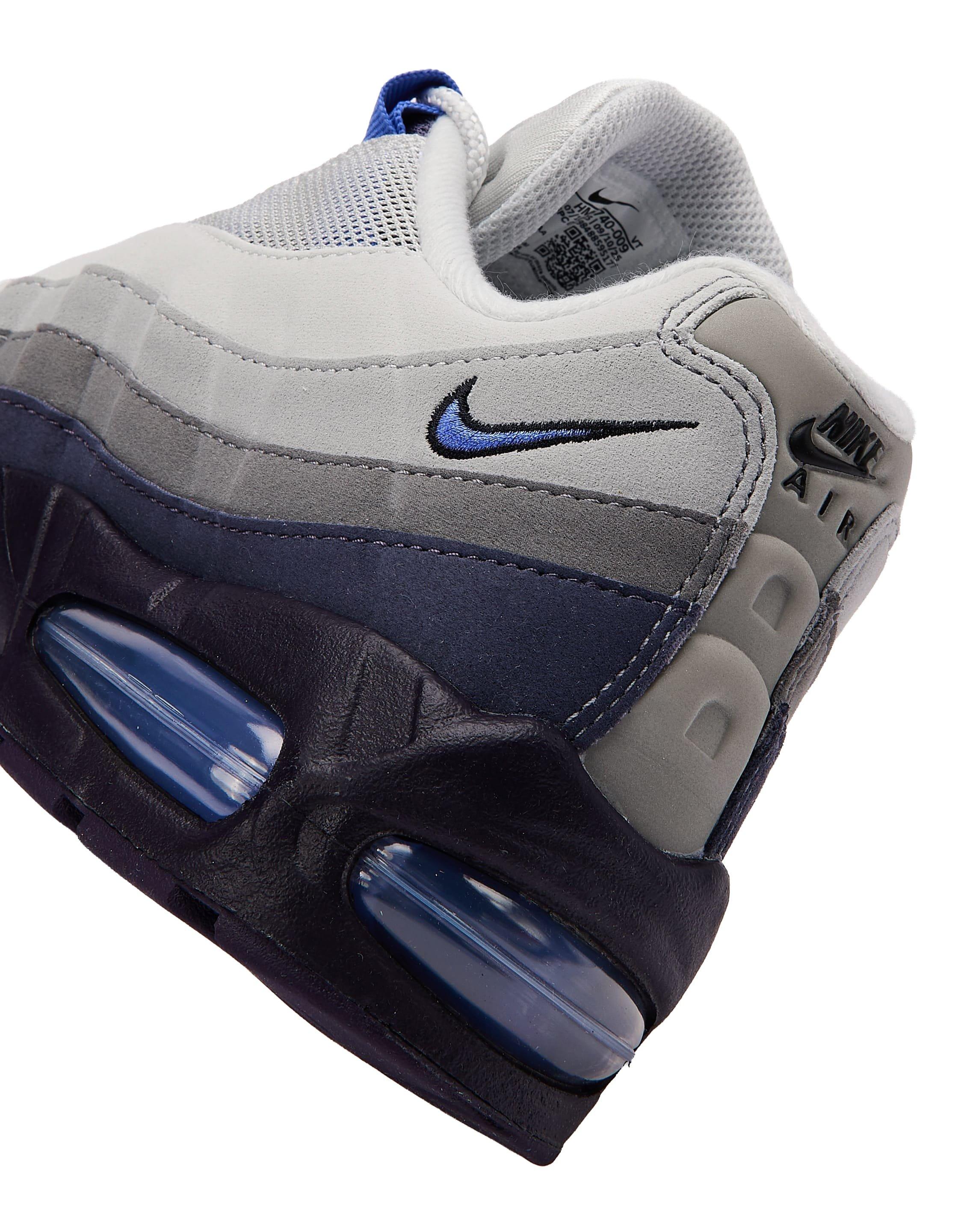 Nike Air Max 95 OG "Photon Dust/Sapphire/Dark Raisin" Men's Shoe - GREY/PURPLE Thumbnail View 5