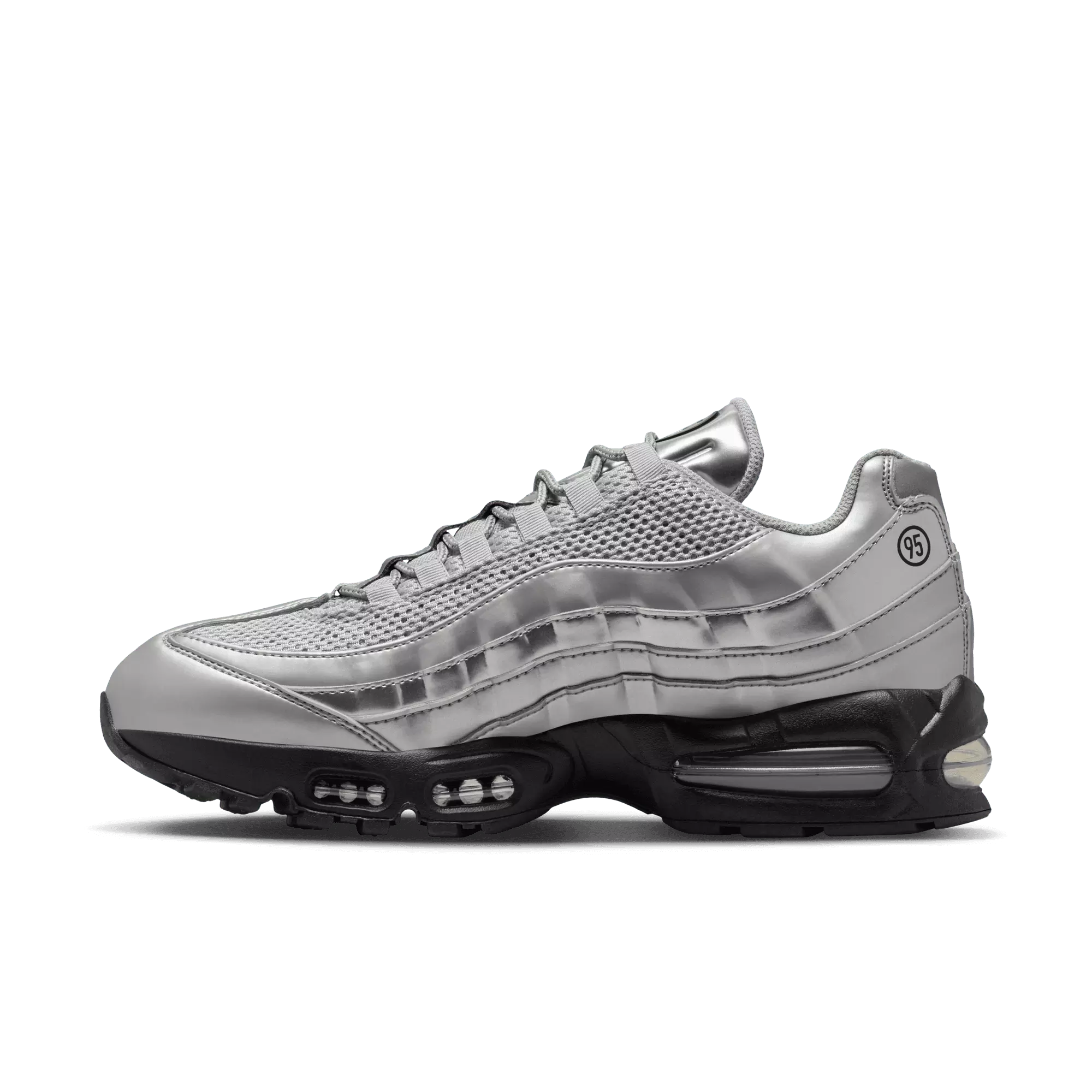Nike Air Max 95 "Metallic Silver/Black" Men's Shoe - SILVER