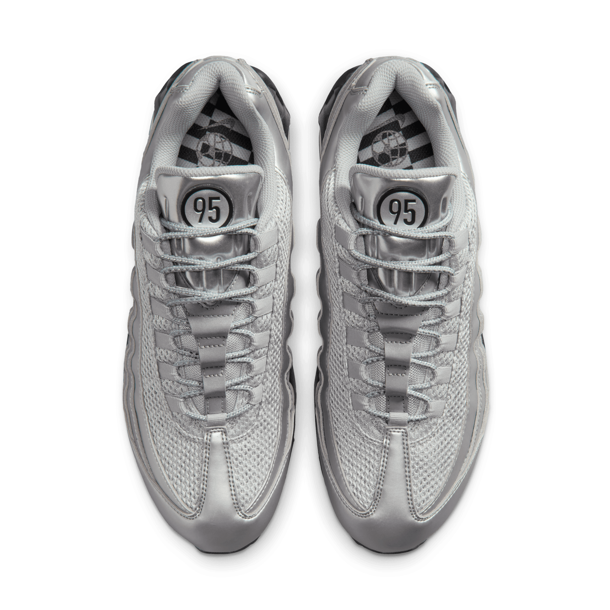 Nike Air Max 95 "Metallic Silver/Black" Men's Shoe - SILVER Thumbnail View 6