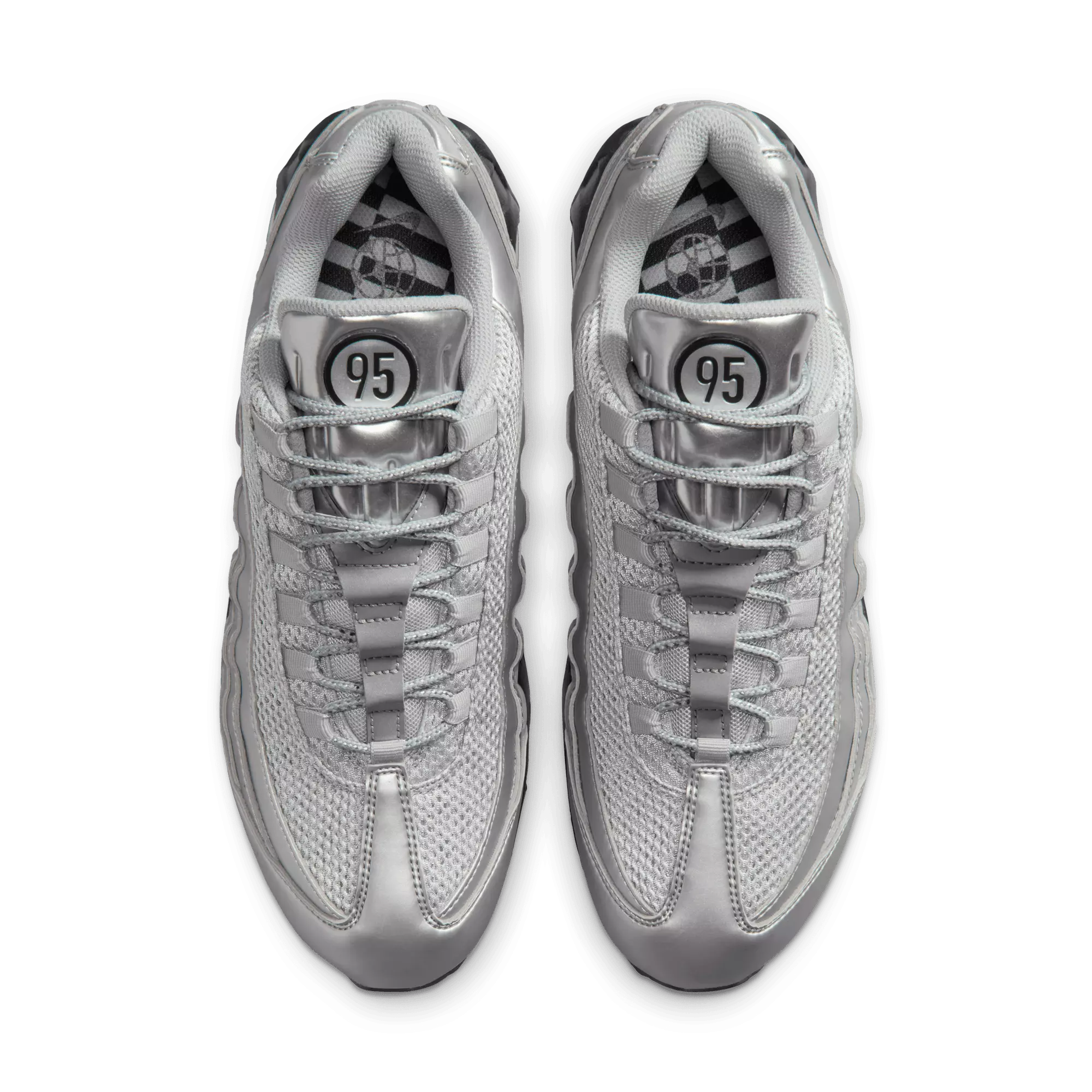 Nike Air Max 95 "Metallic Silver/Black" Men's Shoe - SILVER