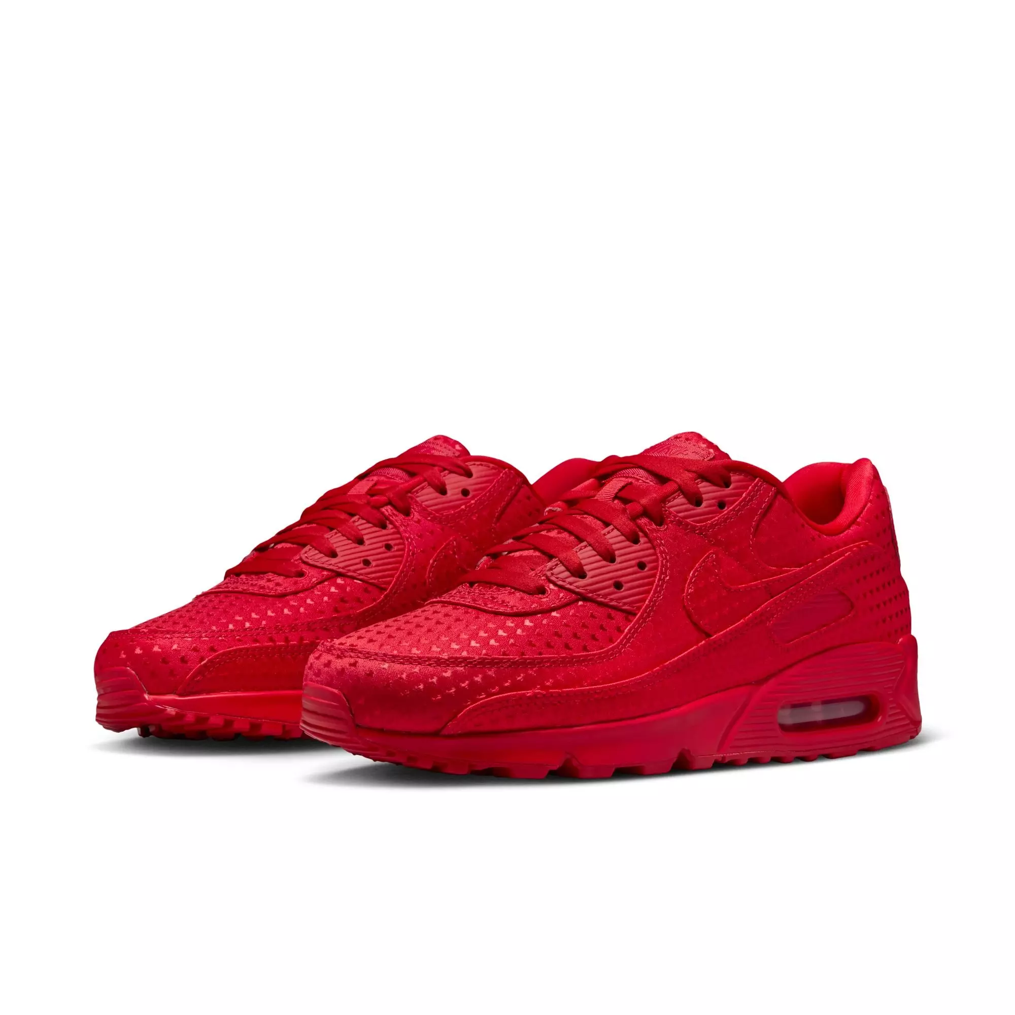 Nike Air Max 90 Premium "Valentine&rsquo;s Day" Men's Shoe - UNIVERSITY RED/BLACK