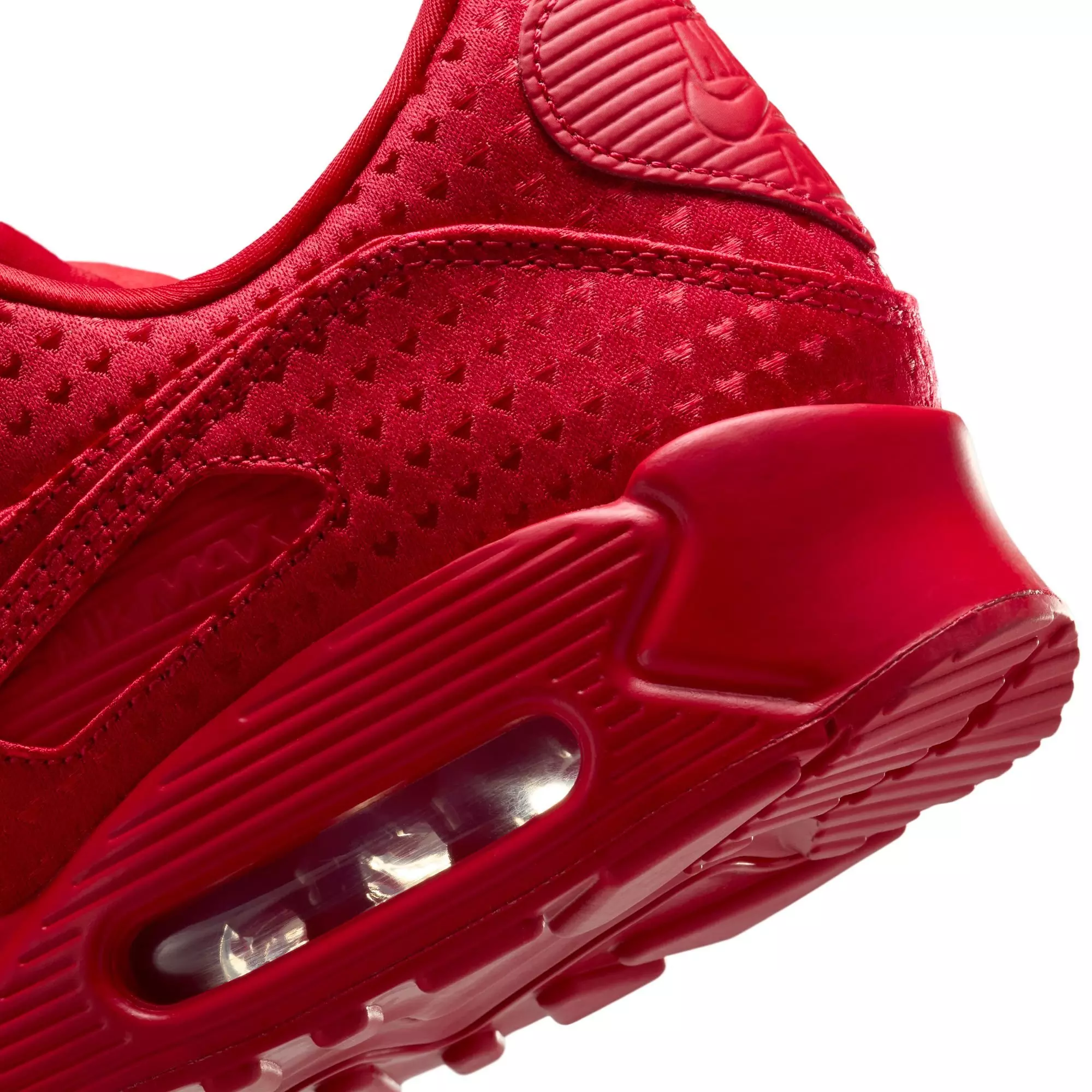 Nike Air Max 90 Premium "Valentine&rsquo;s Day" Men's Shoe - UNIVERSITY RED/BLACK