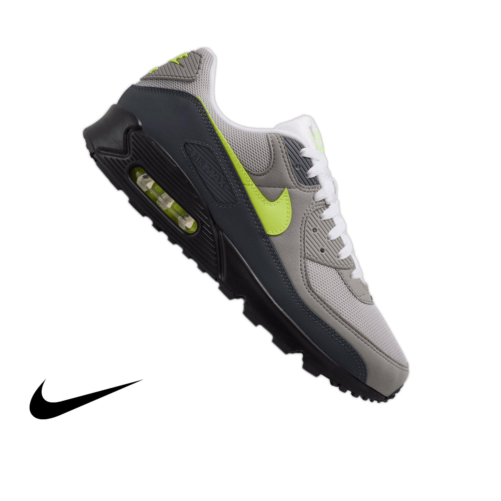 Nike Air Max 90 "Neon Yellow" Men's Shoe - BLACK/NEON YELLOW/ANTHRACITE/LIGHT CHARCOAL/PEARL GREY/WHITE Thumbnail View 1