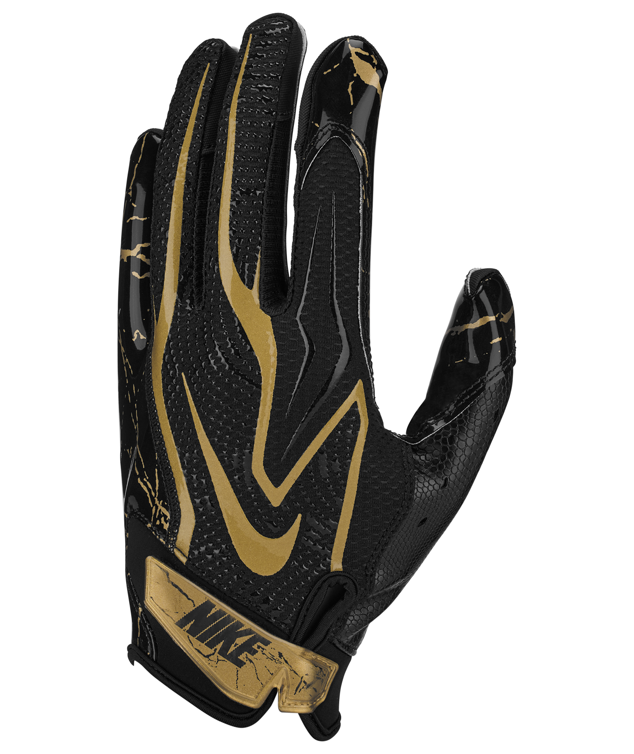 Nike Adult Vapor Jet 9.0 Energy Football Gloves - BLACK/GOLD Thumbnail View 1