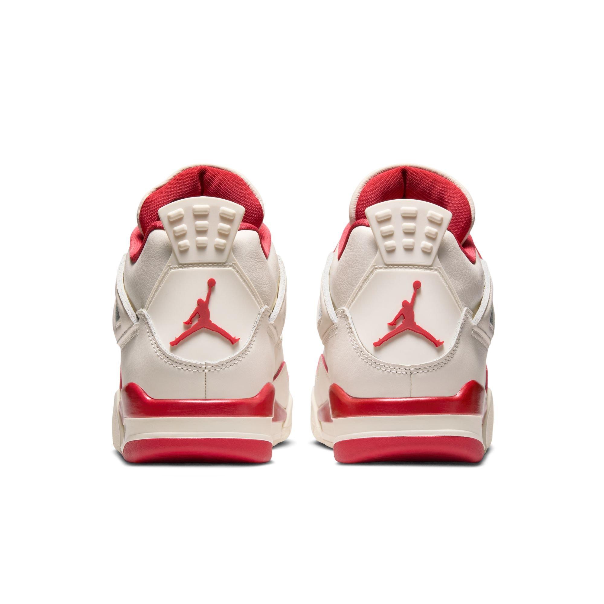 Jordan 4 Retro &ldquo;Sierra Red&rdquo; Women's Shoe - PALE IVORY/SIERRA RED/TOUGH RED Thumbnail View 14