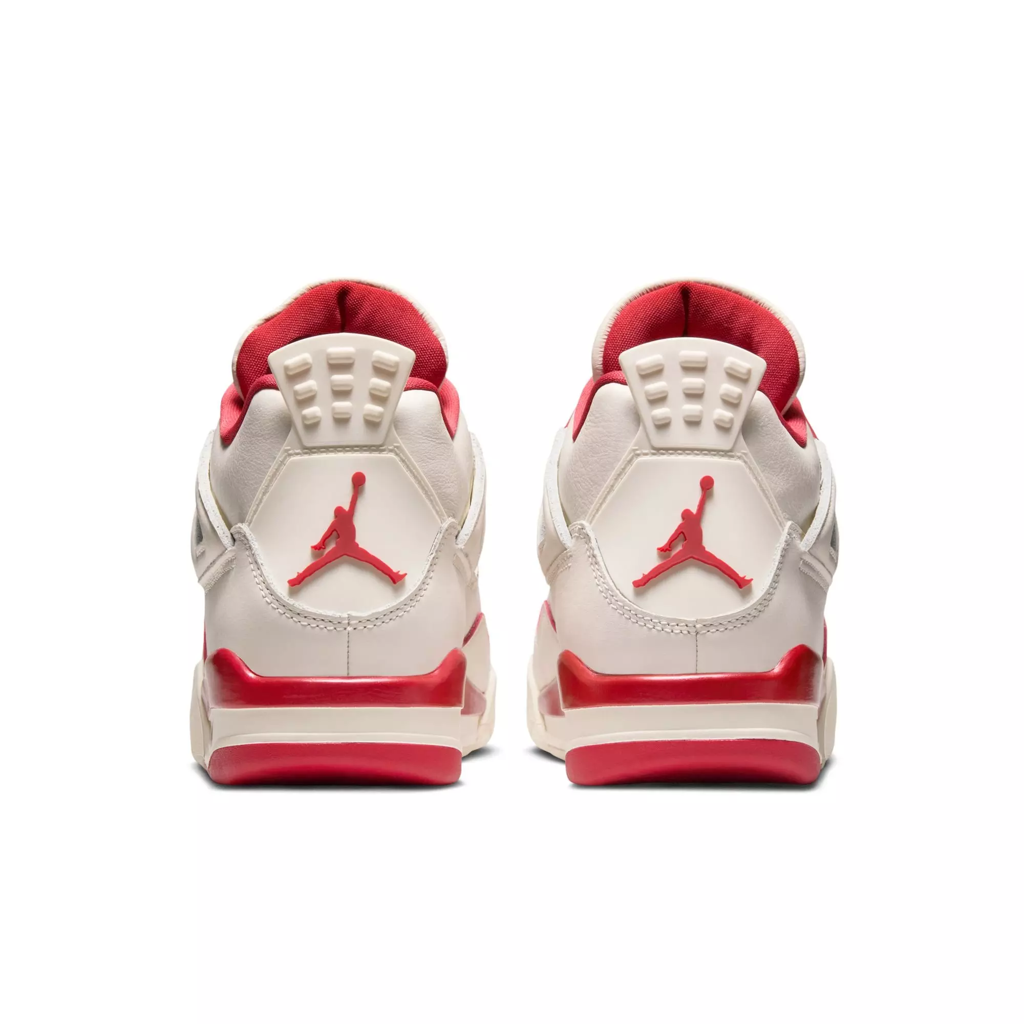 Jordan 4 Retro &ldquo;Sierra Red&rdquo; Women's Shoe - PALE IVORY/SIERRA RED/TOUGH RED