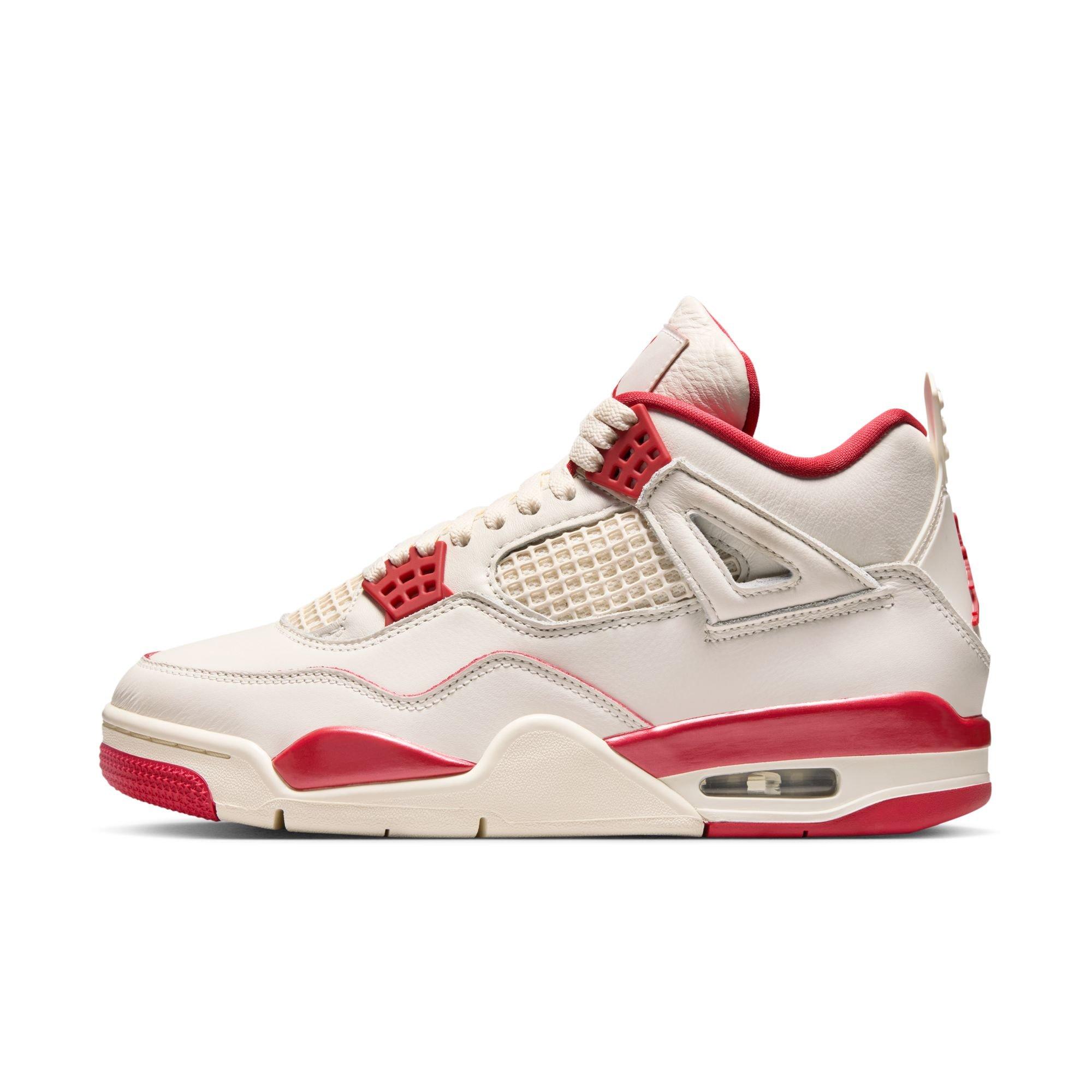 Jordan 4 Retro &ldquo;Sierra Red&rdquo; Women's Shoe - PALE IVORY/SIERRA RED/TOUGH RED Thumbnail View 12