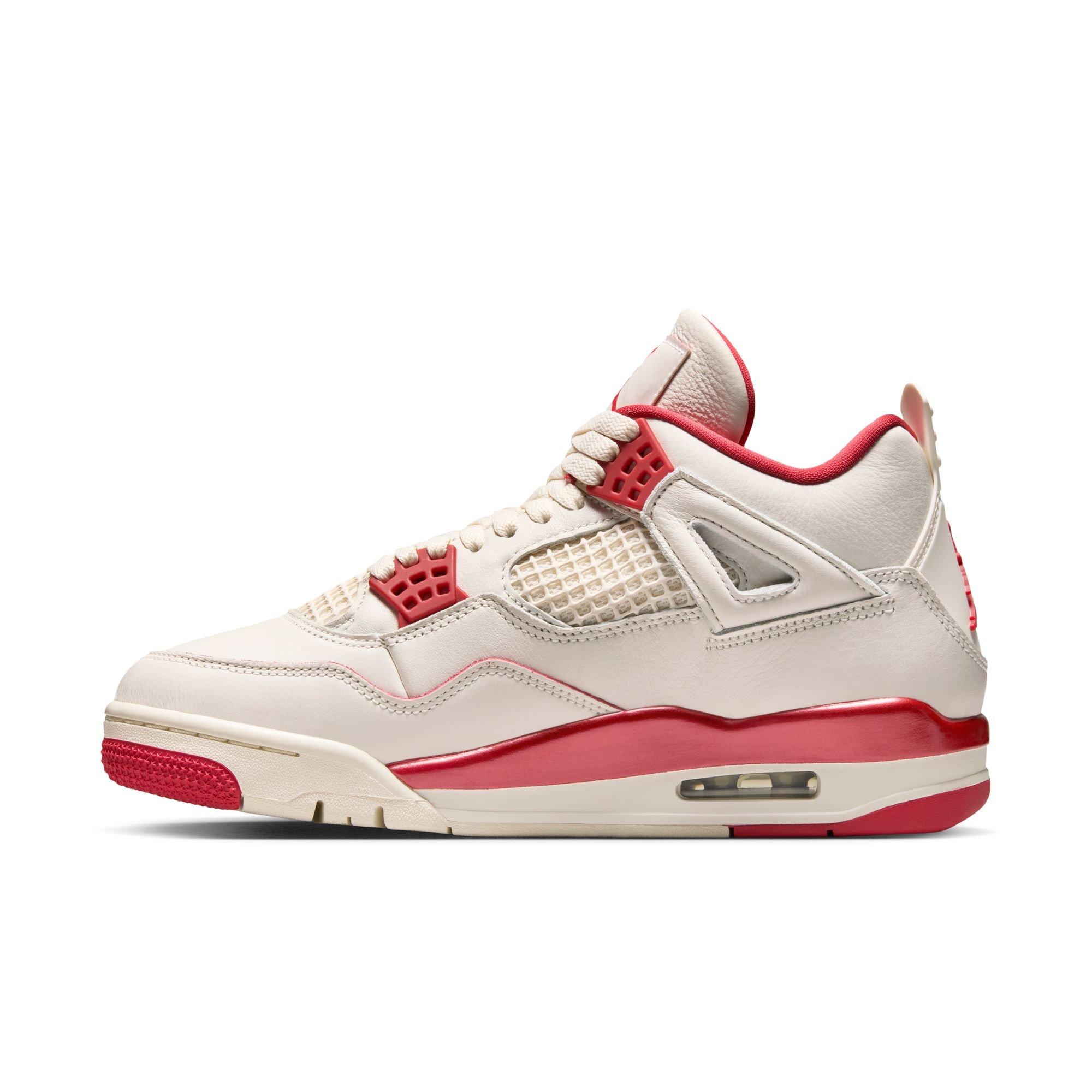 Jordan 4 Retro &ldquo;Sierra Red&rdquo; Women's Shoe - PALE IVORY/SIERRA RED/TOUGH RED Thumbnail View 13