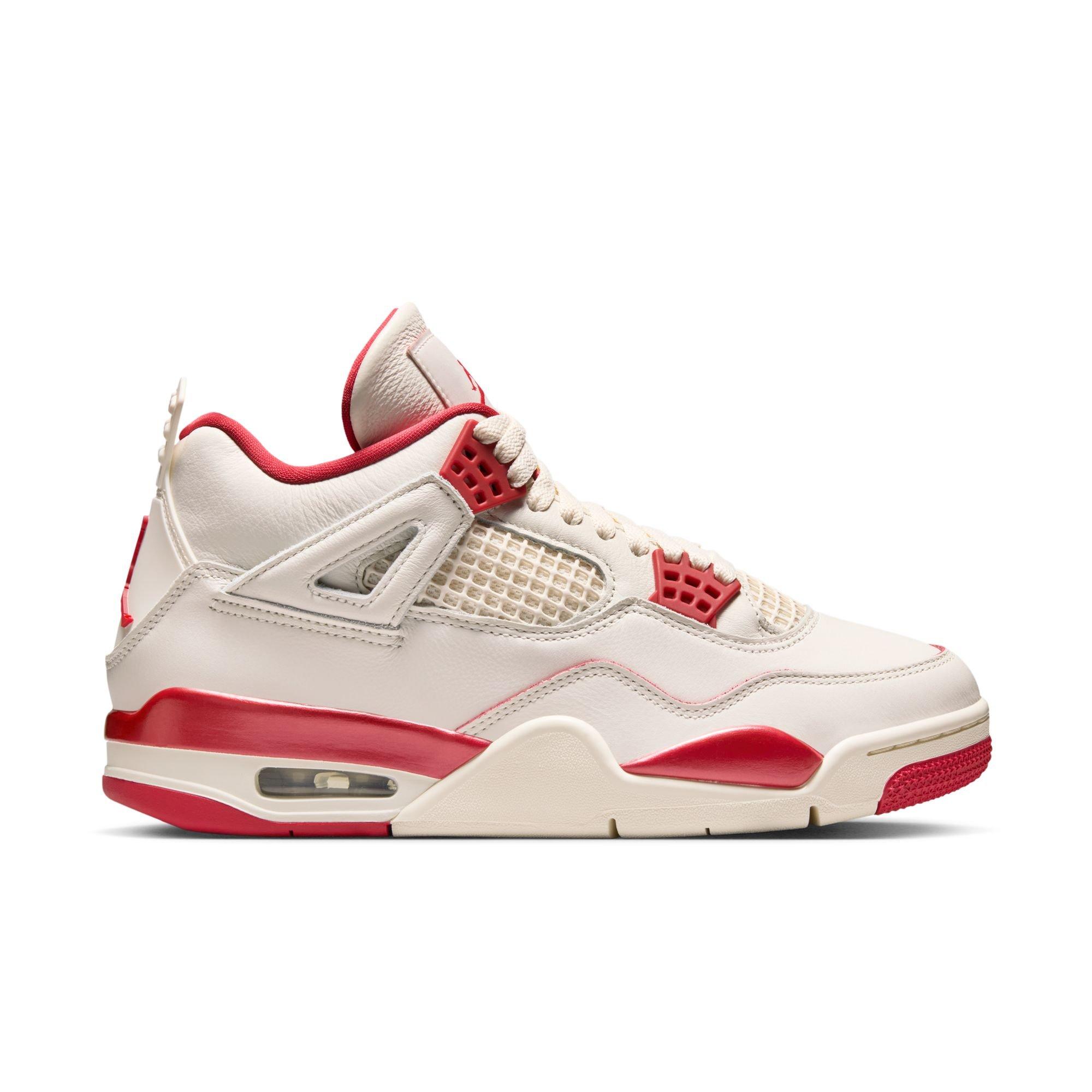 Jordan 4 Retro &ldquo;Sierra Red&rdquo; Women's Shoe - PALE IVORY/SIERRA RED/TOUGH RED Thumbnail View 2