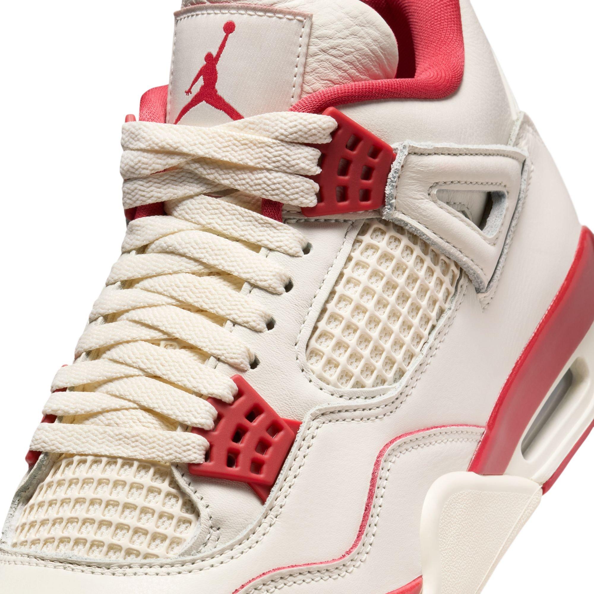 Jordan 4 Retro &ldquo;Sierra Red&rdquo; Women's Shoe - PALE IVORY/SIERRA RED/TOUGH RED Thumbnail View 5