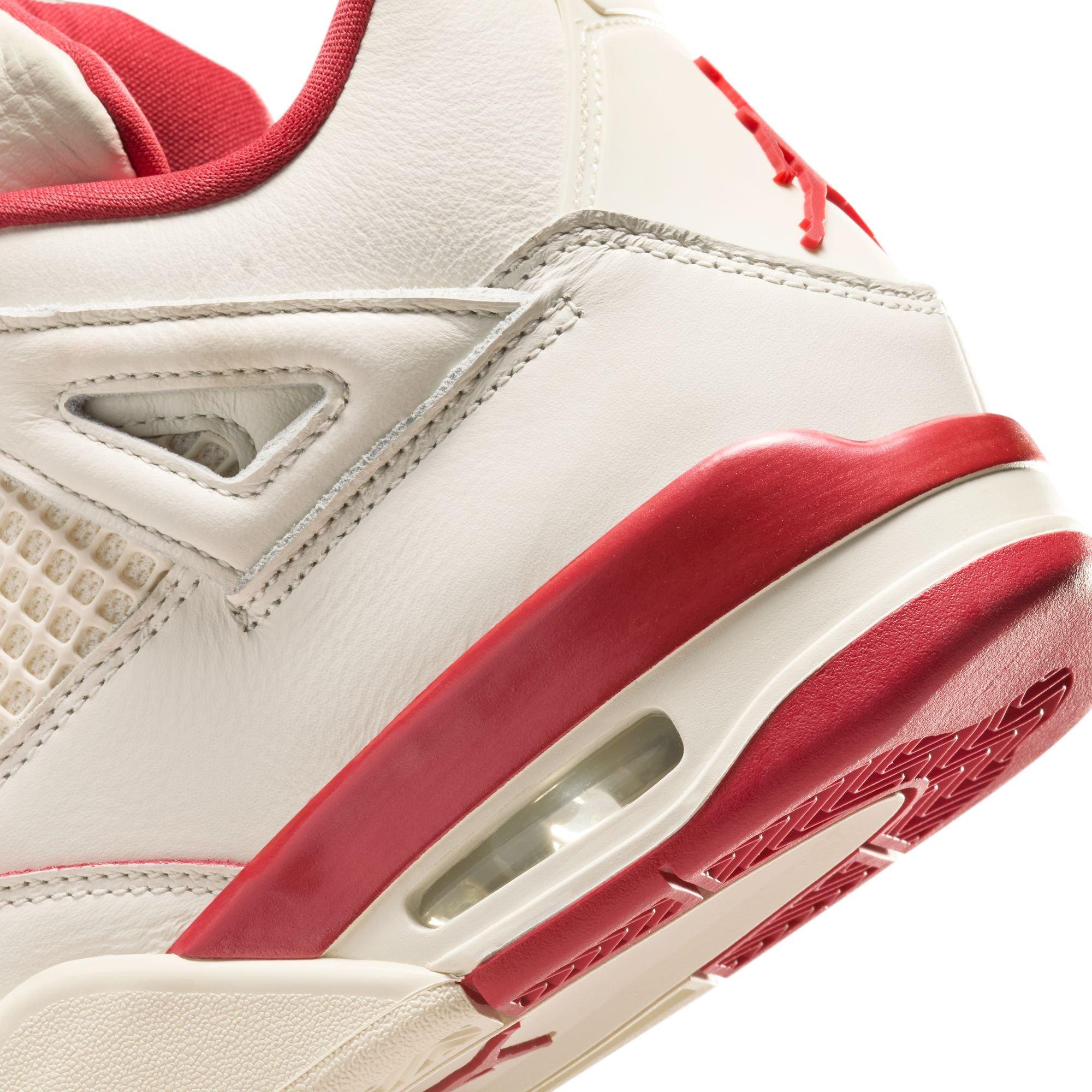 Jordan 4 Retro &ldquo;Sierra Red&rdquo; Women's Shoe - PALE IVORY/SIERRA RED/TOUGH RED Thumbnail View 6