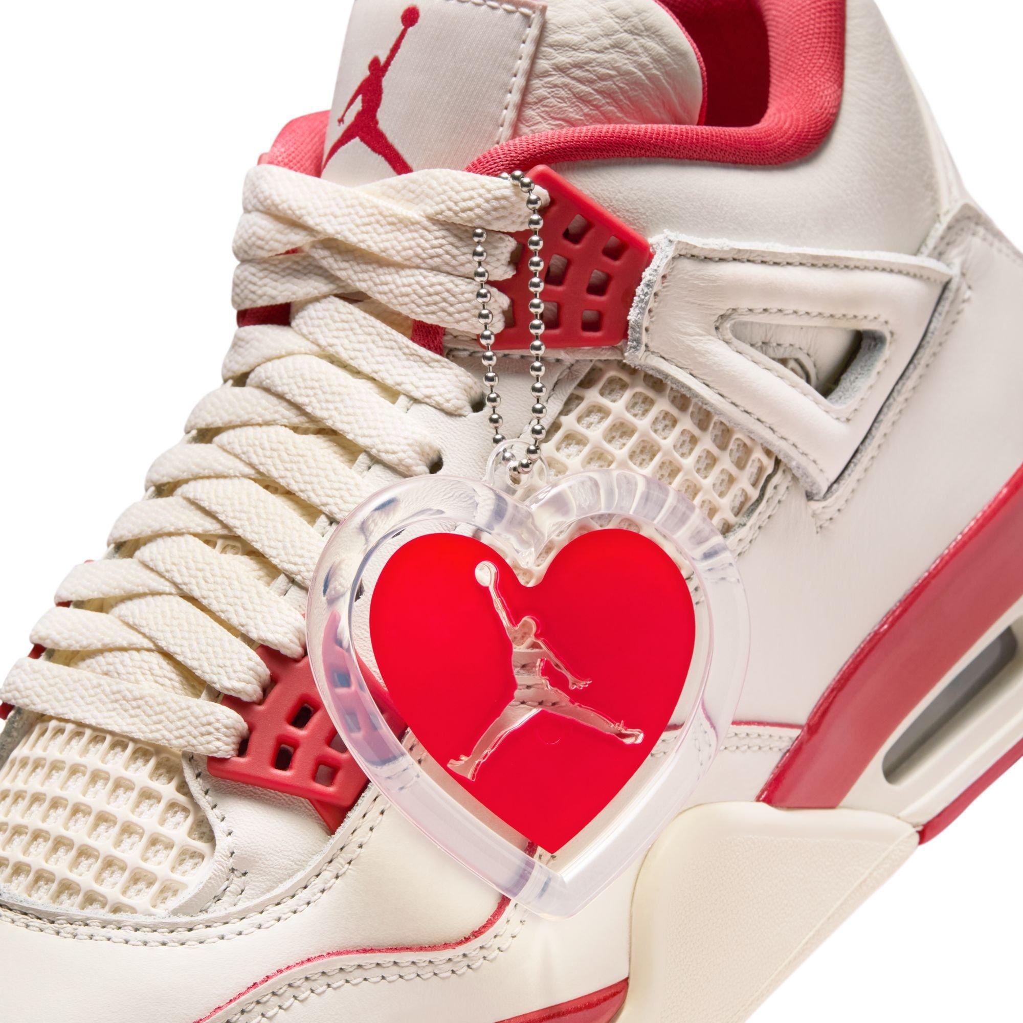 Jordan 4 Retro &ldquo;Sierra Red&rdquo; Women's Shoe - PALE IVORY/SIERRA RED/TOUGH RED Thumbnail View 7