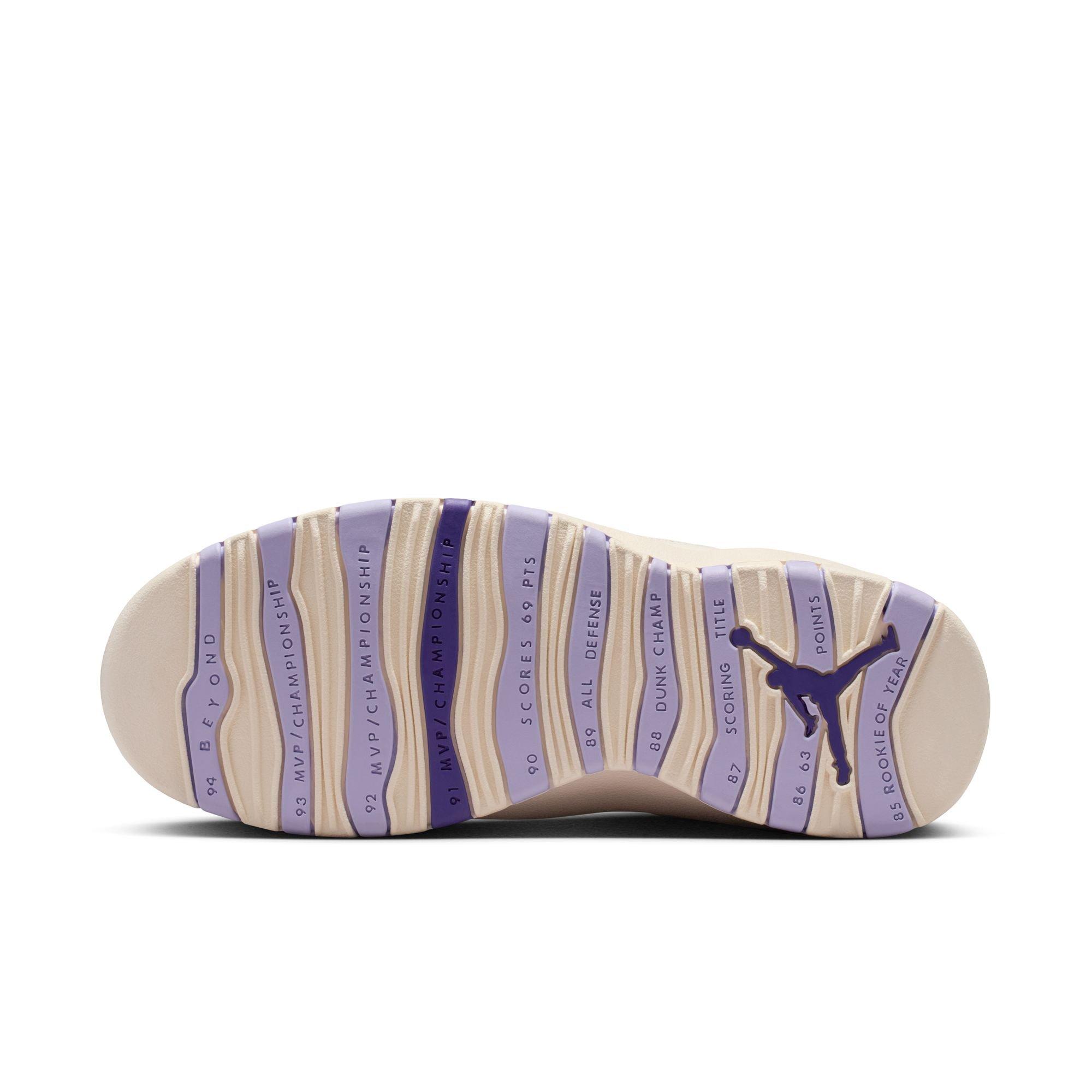 Jordan 10 Retro &ldquo;Hydrangeas&rdquo; Women's Shoe - CHALK/HYDRANGEAS/WILD GRAPE Thumbnail View 11