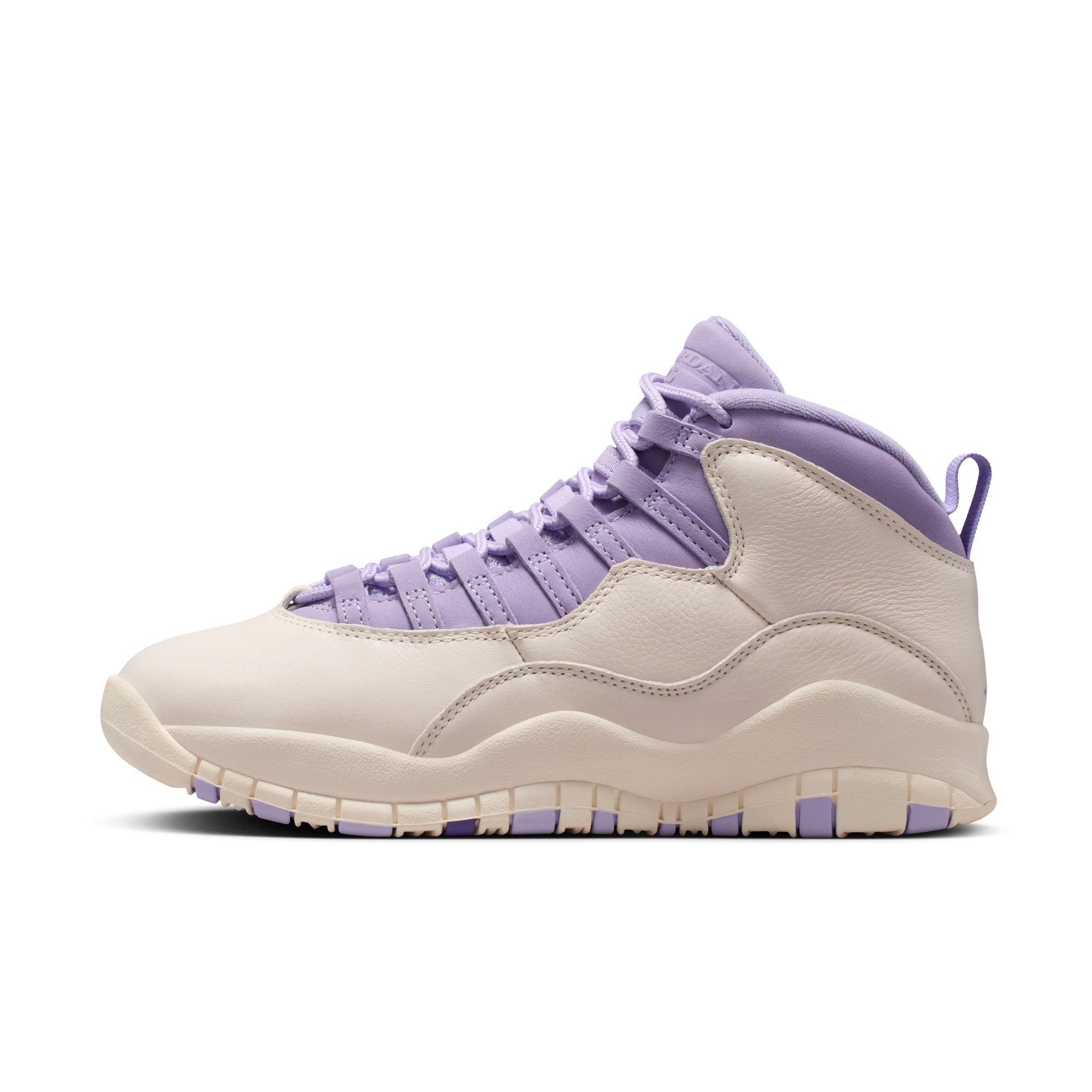 Jordan 10 Retro &ldquo;Hydrangeas&rdquo; Women's Shoe - CHALK/HYDRANGEAS/WILD GRAPE Thumbnail View 7