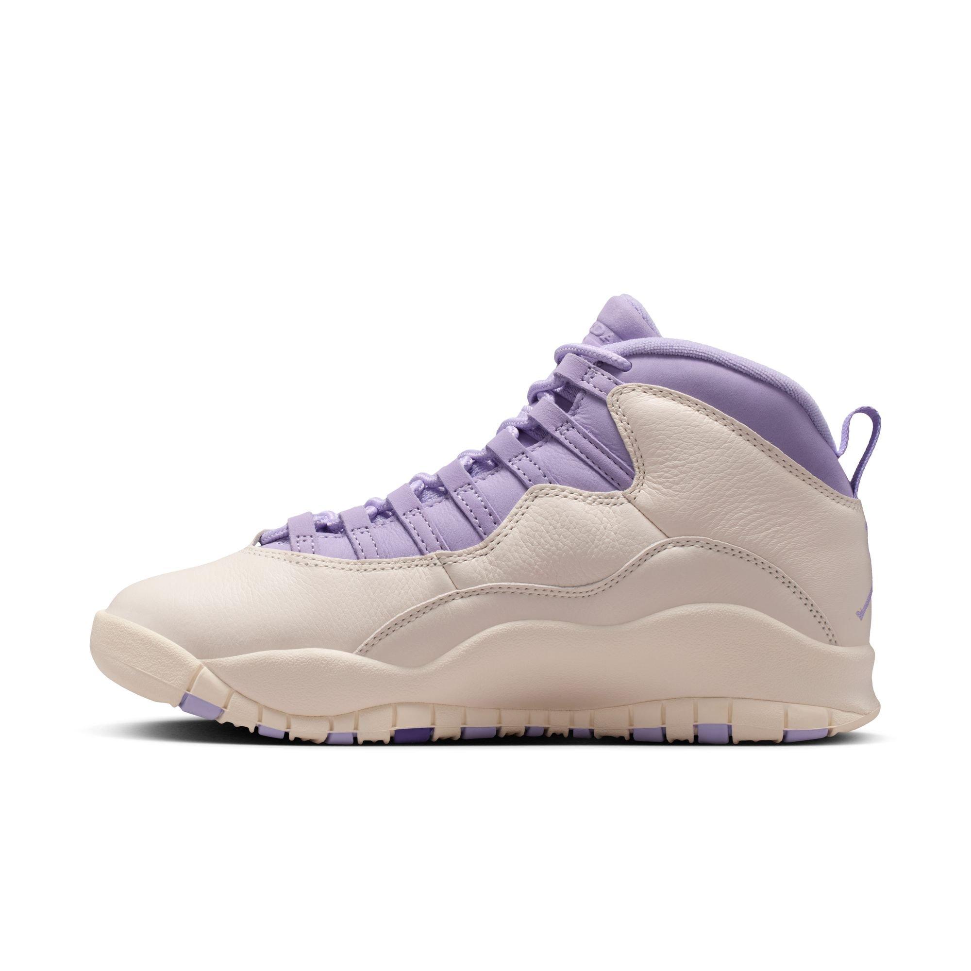 Jordan 10 Retro &ldquo;Hydrangeas&rdquo; Women's Shoe - CHALK/HYDRANGEAS/WILD GRAPE Thumbnail View 8