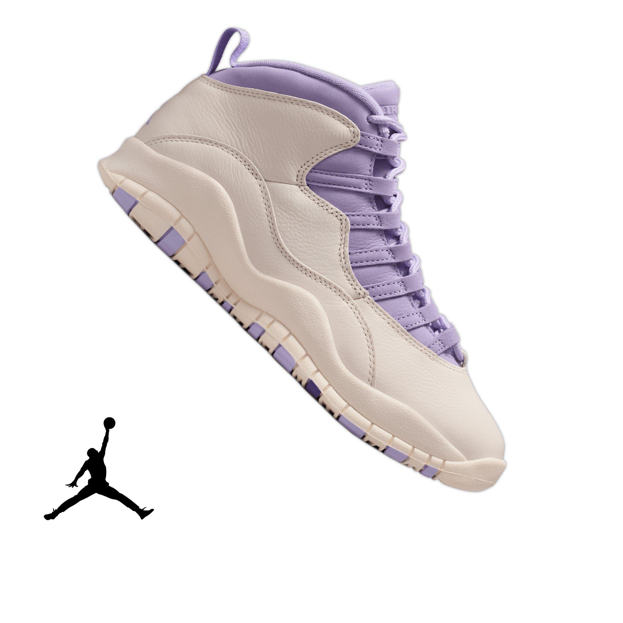 Jordan 10 Retro &ldquo;Hydrangeas&rdquo; Women's Shoe - CHALK/HYDRANGEAS/WILD GRAPE Thumbnail View 1