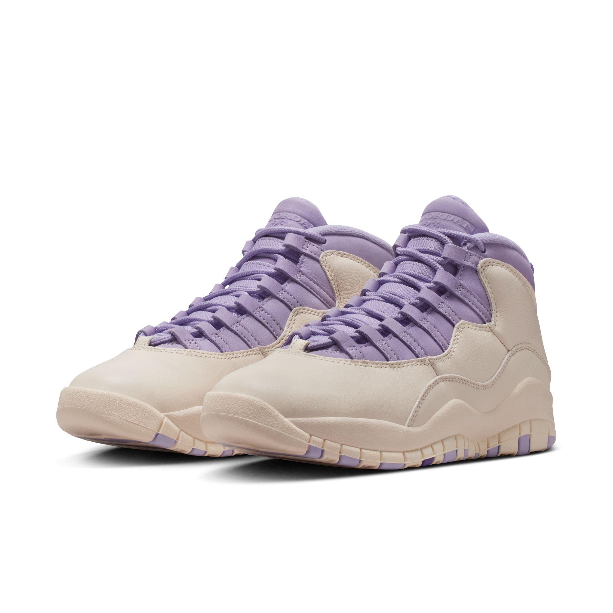Jordan 10 Retro &ldquo;Hydrangeas&rdquo; Women's Shoe - CHALK/HYDRANGEAS/WILD GRAPE Thumbnail View 4