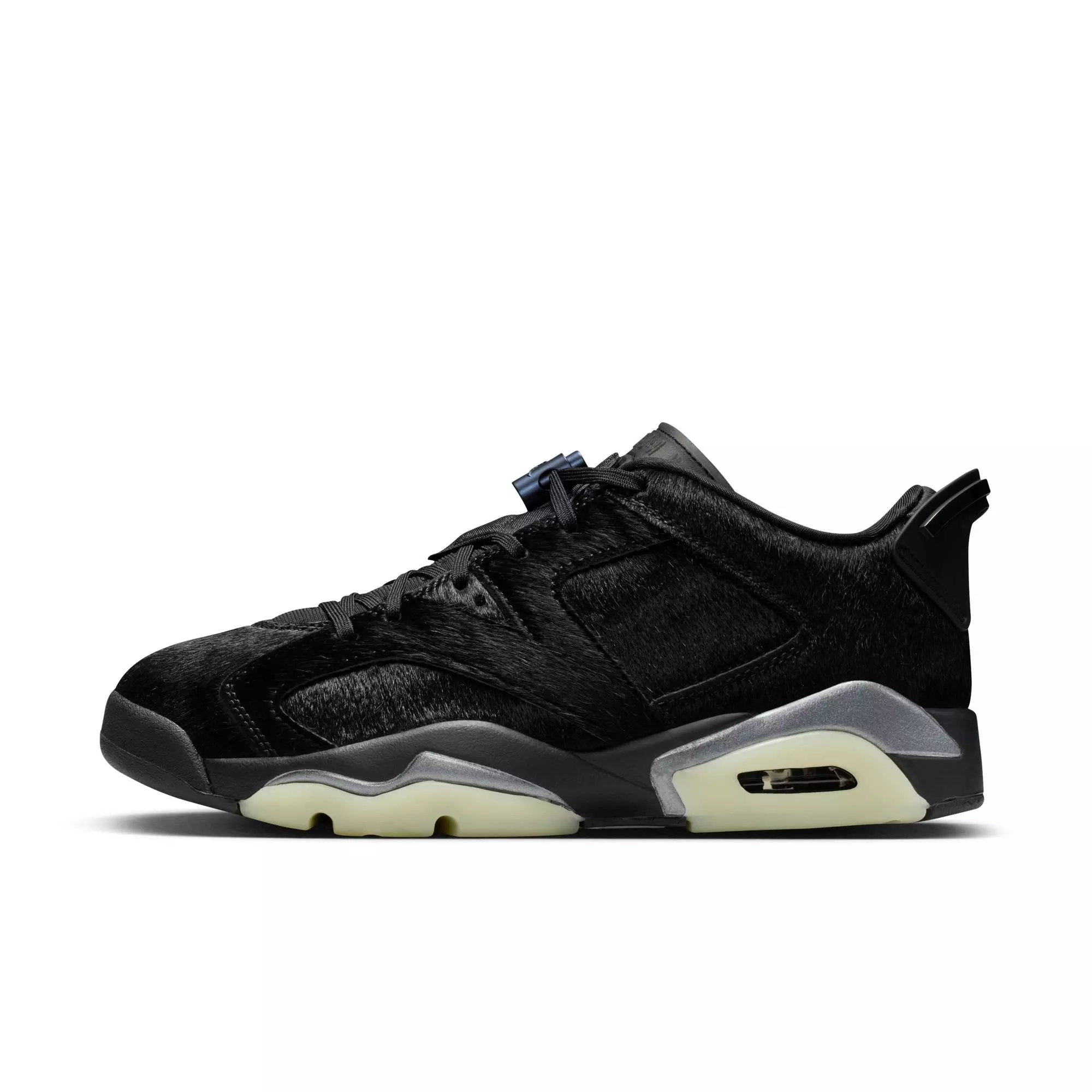 Jordan 6 Retro Low "Blackout" Women's Shoe - BLACK
