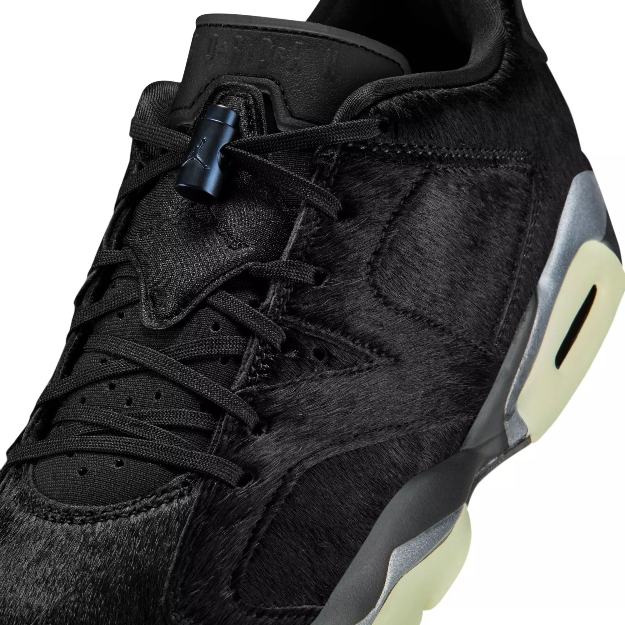 Jordan 6 Retro Low "Blackout" Women's Shoe - BLACK