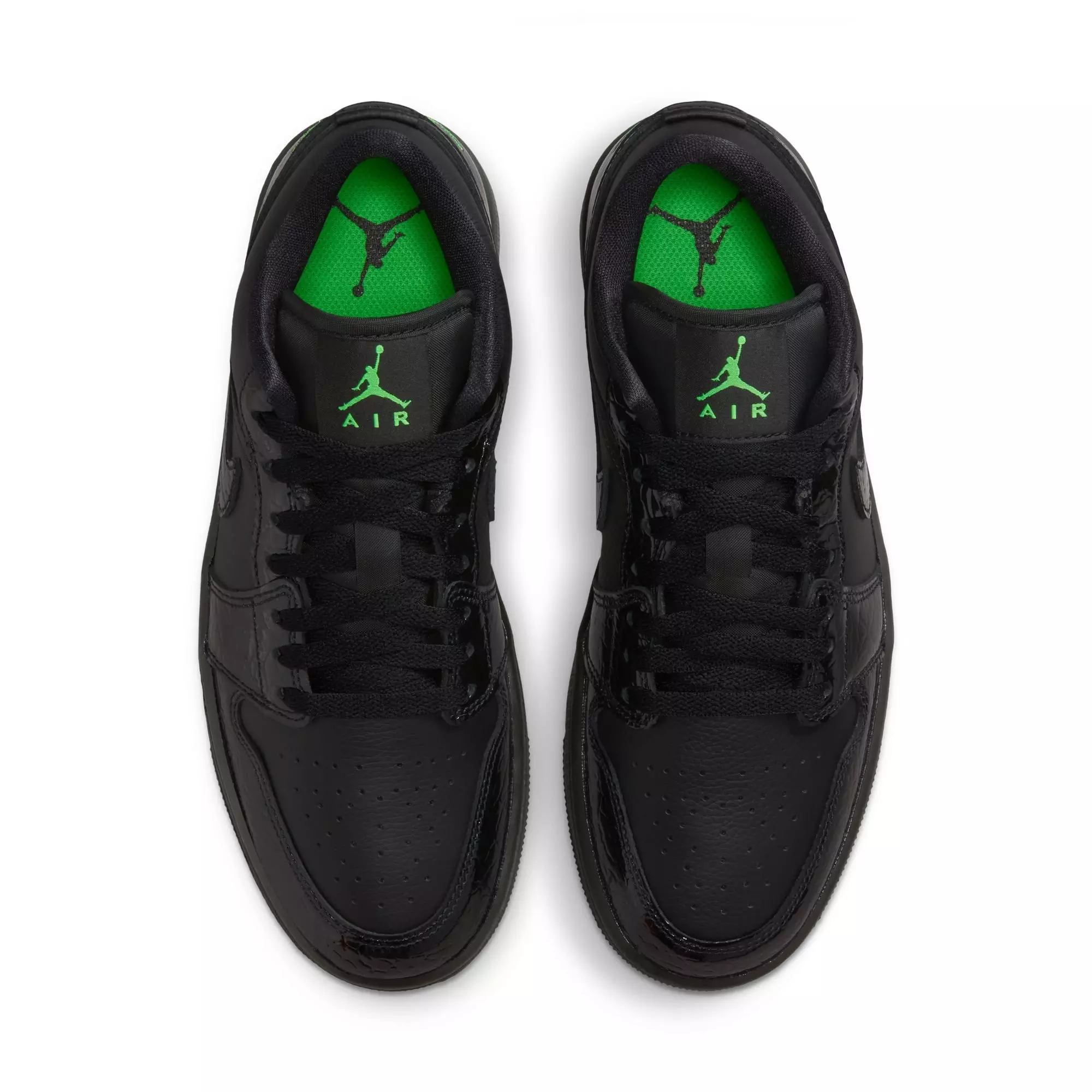 Jordan 1 Low SE "Black/Scream Green" Women's Shoe - BLACK/GREEN