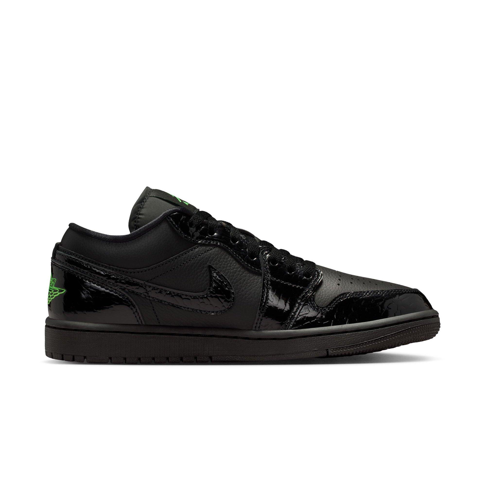 Jordan 1 Low SE "Black/Scream Green" Women's Shoe - BLACK/GREEN Thumbnail View 2