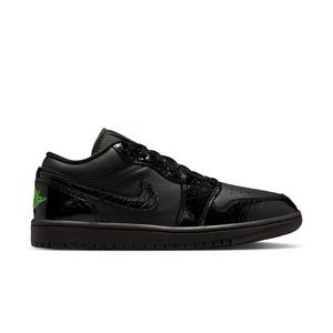 Jordan 1 Low SE "Black/Scream Green" Women's Shoe