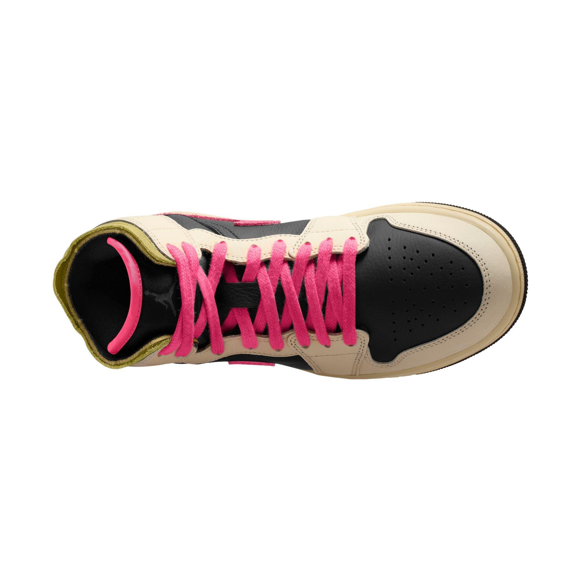 Jordan 1 Mid SE Women's Pale Ivory/Racer Pink | Hibbett
