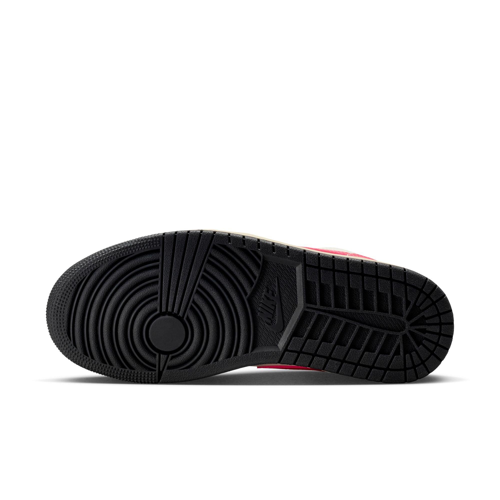 Jordan 1 Low "Pale Ivory/Racer Pink/Black/Muslin" Women's Shoe - WHITE/BLACK/PINK Thumbnail View 11