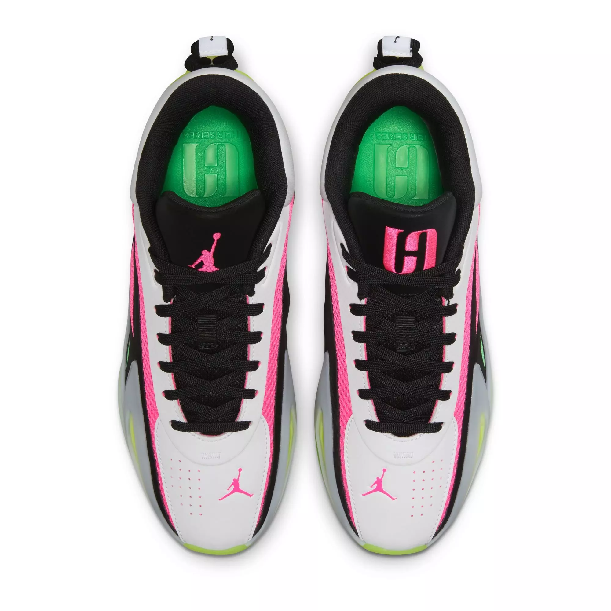 Jordan Heir Series 2 "Pink Blast" Women's Basketball Shoe - WHITE/PINK/GREEN