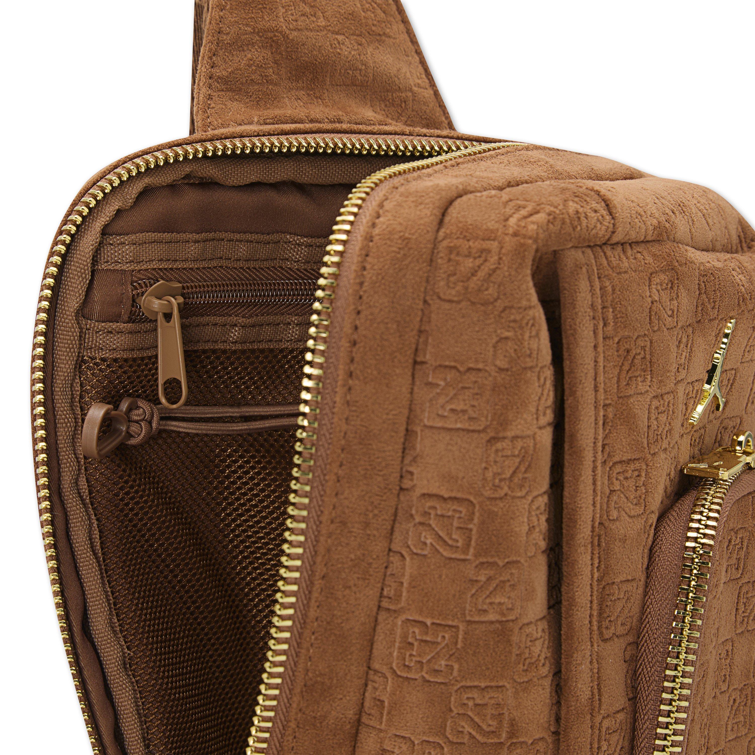 Jordan Monogram Suede Sling Bag