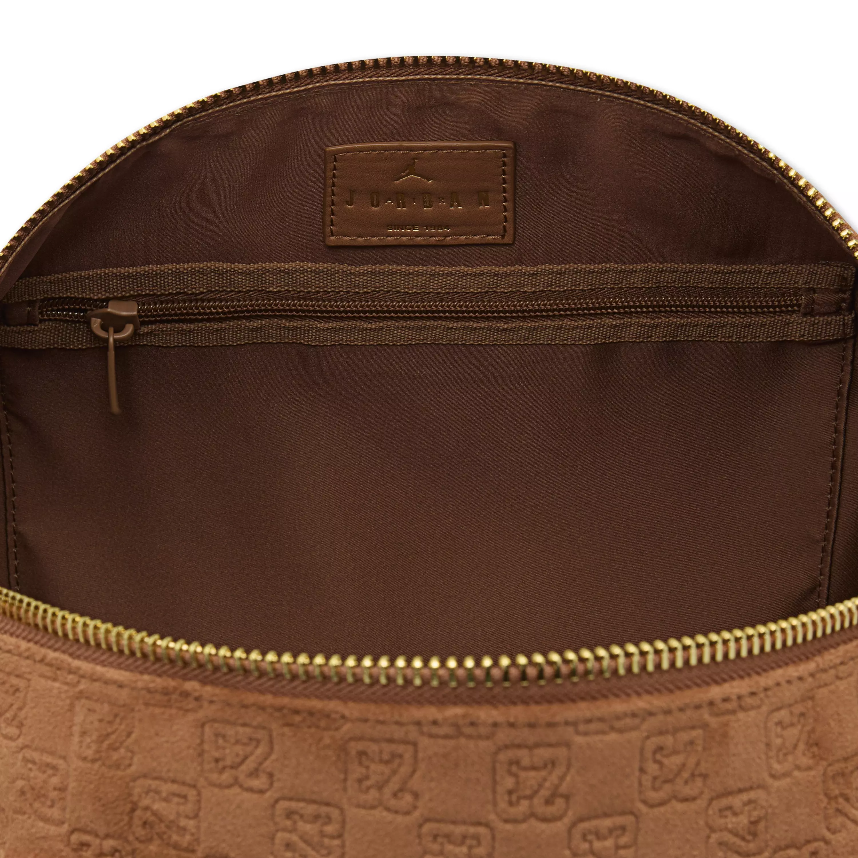 Jordan Suede Monogram Duffle - Brown - BROWN