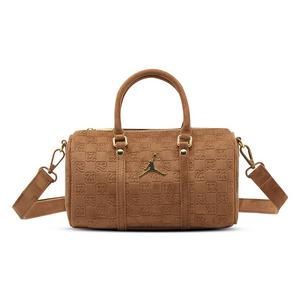Jordan Suede Monogram Mini Duffle Bag