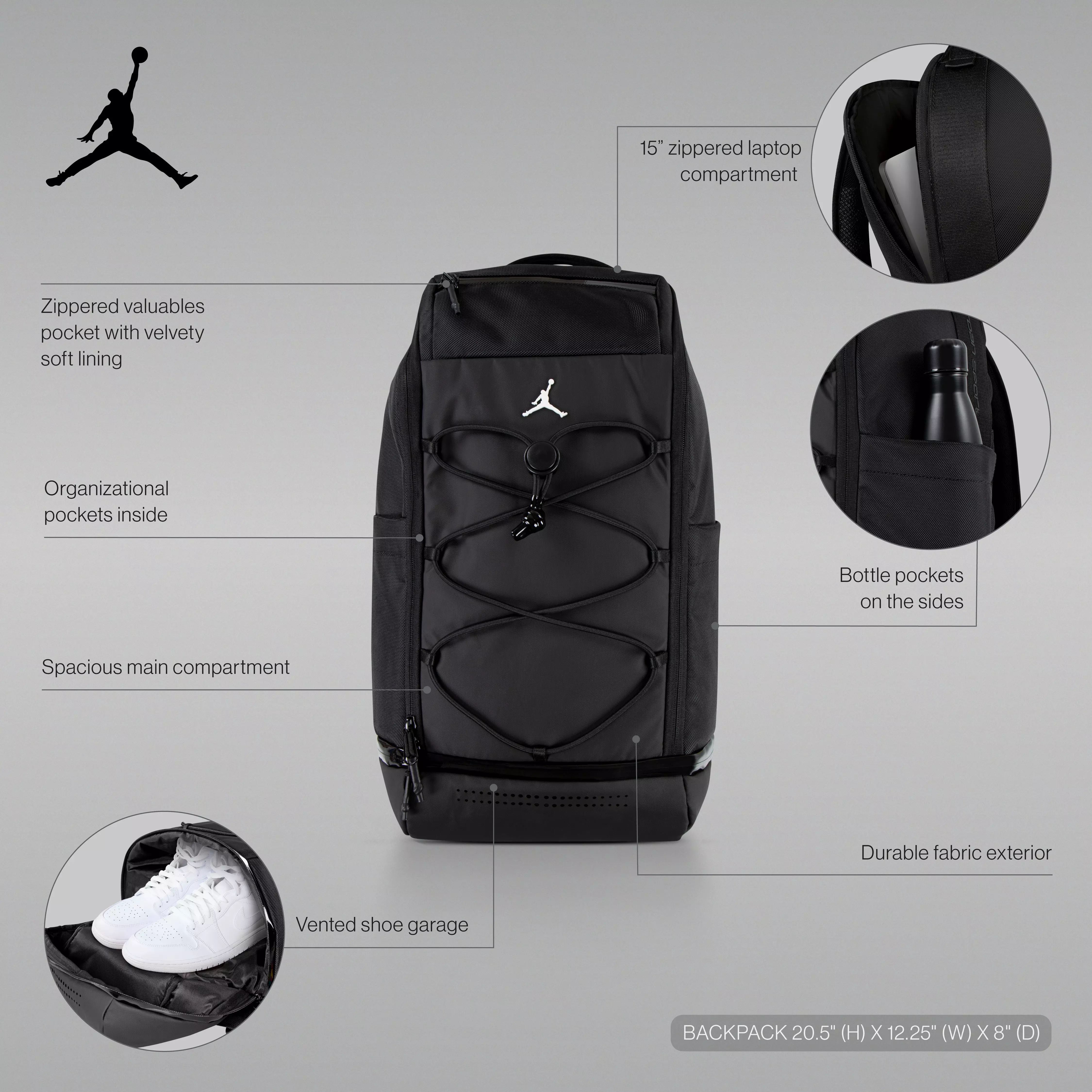 Jordan Sport Backpack-Black - BLACK