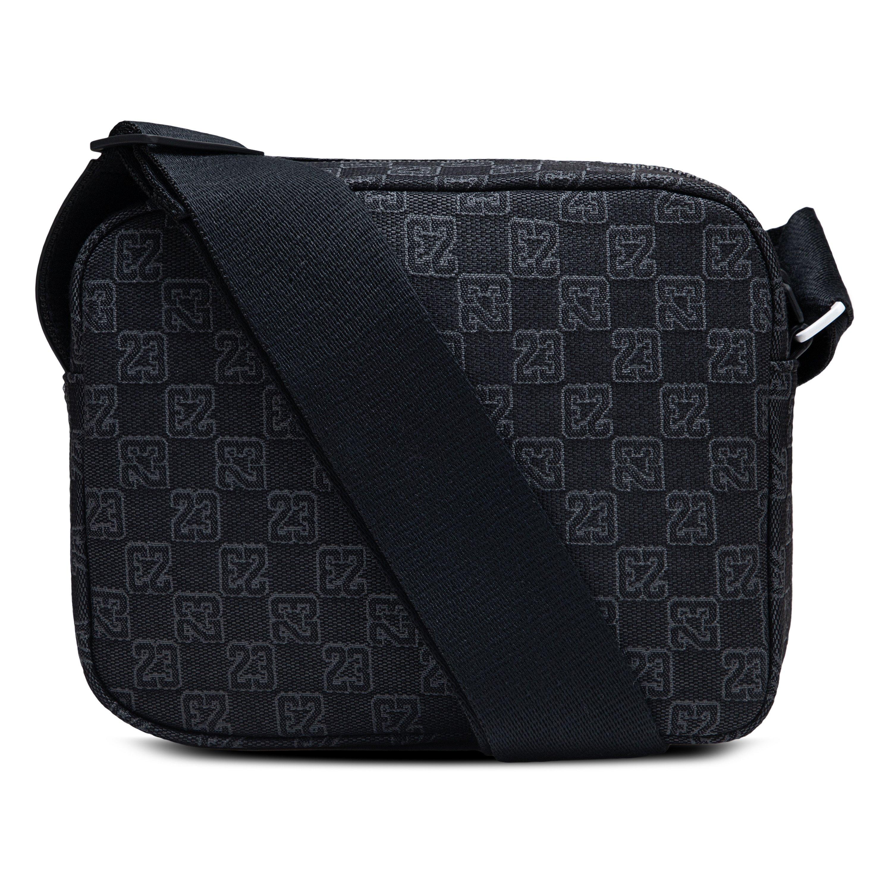 Jordan Monogram Messenger Black Bag