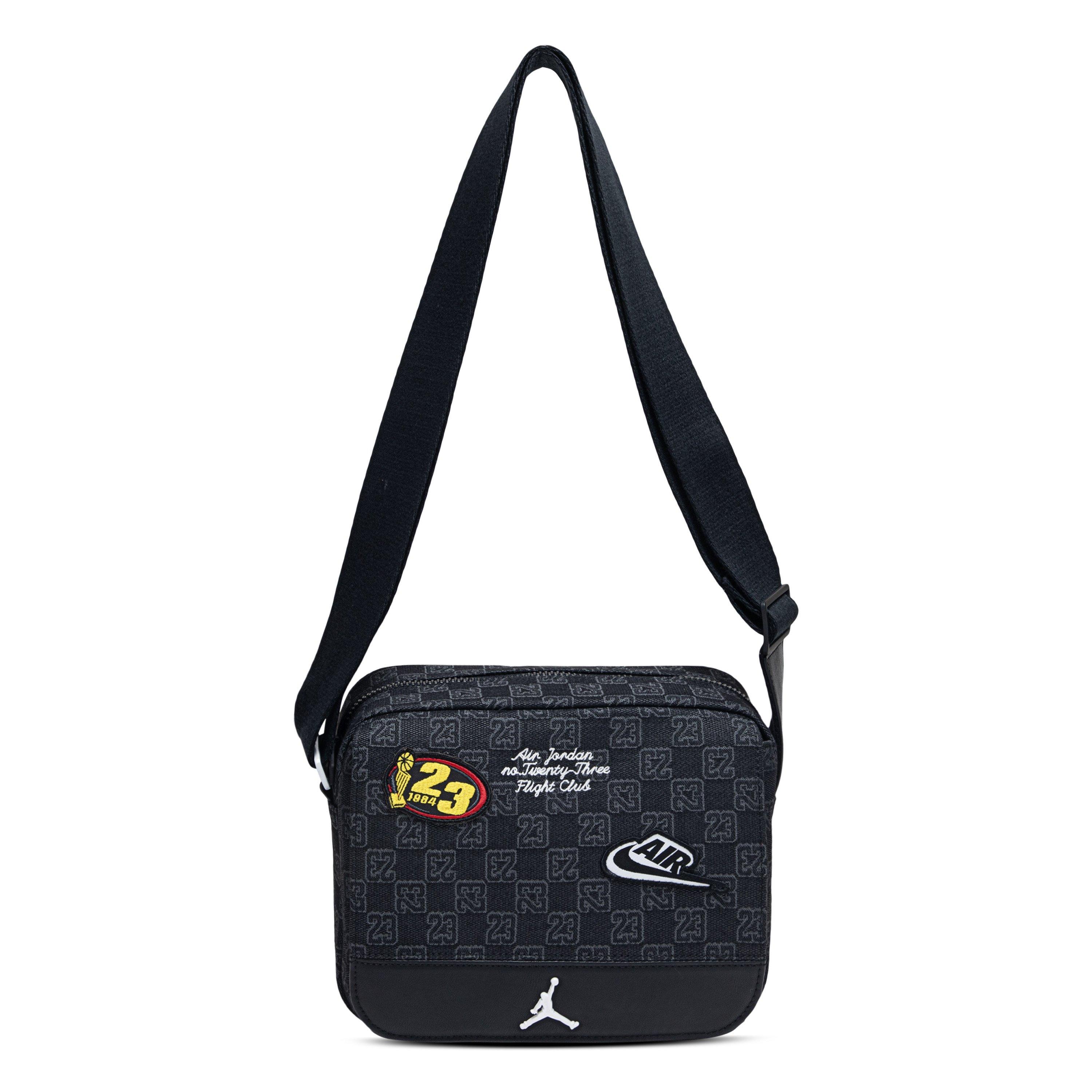 Jordan Monogram Messenger Black Bag