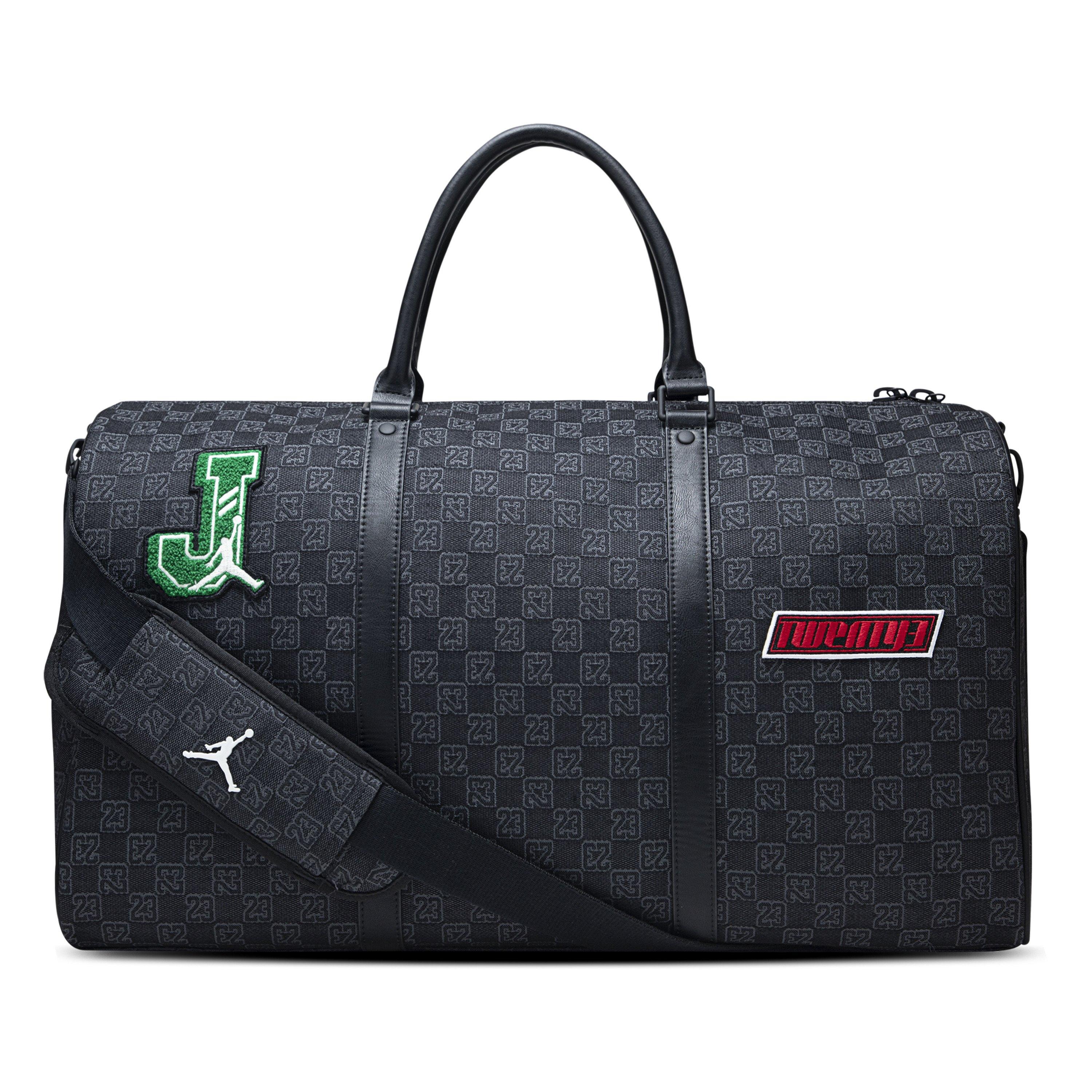 Jordan Monogram Duffle Black Bag