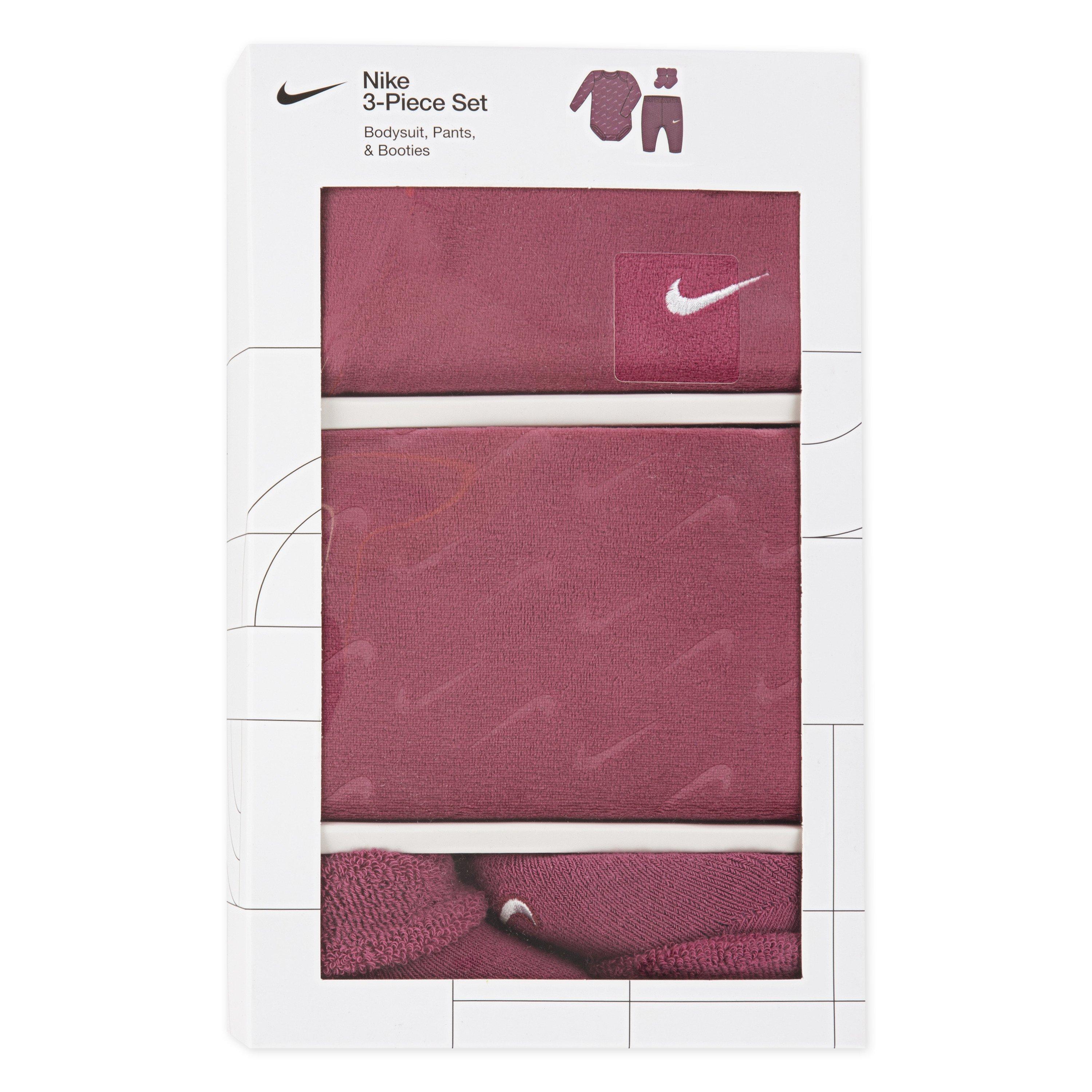 Nike 3-Piece Velour Swoosh Box Infant Kids' Pink Set