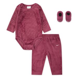 Nike Infant Girls' 3-Piece Velour Swoosh Box Set - Pink