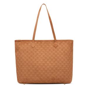 Jordan Suede Monogram Tote - Sand
