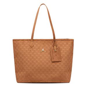 Jordan Suede Monogram Tote - Sand
