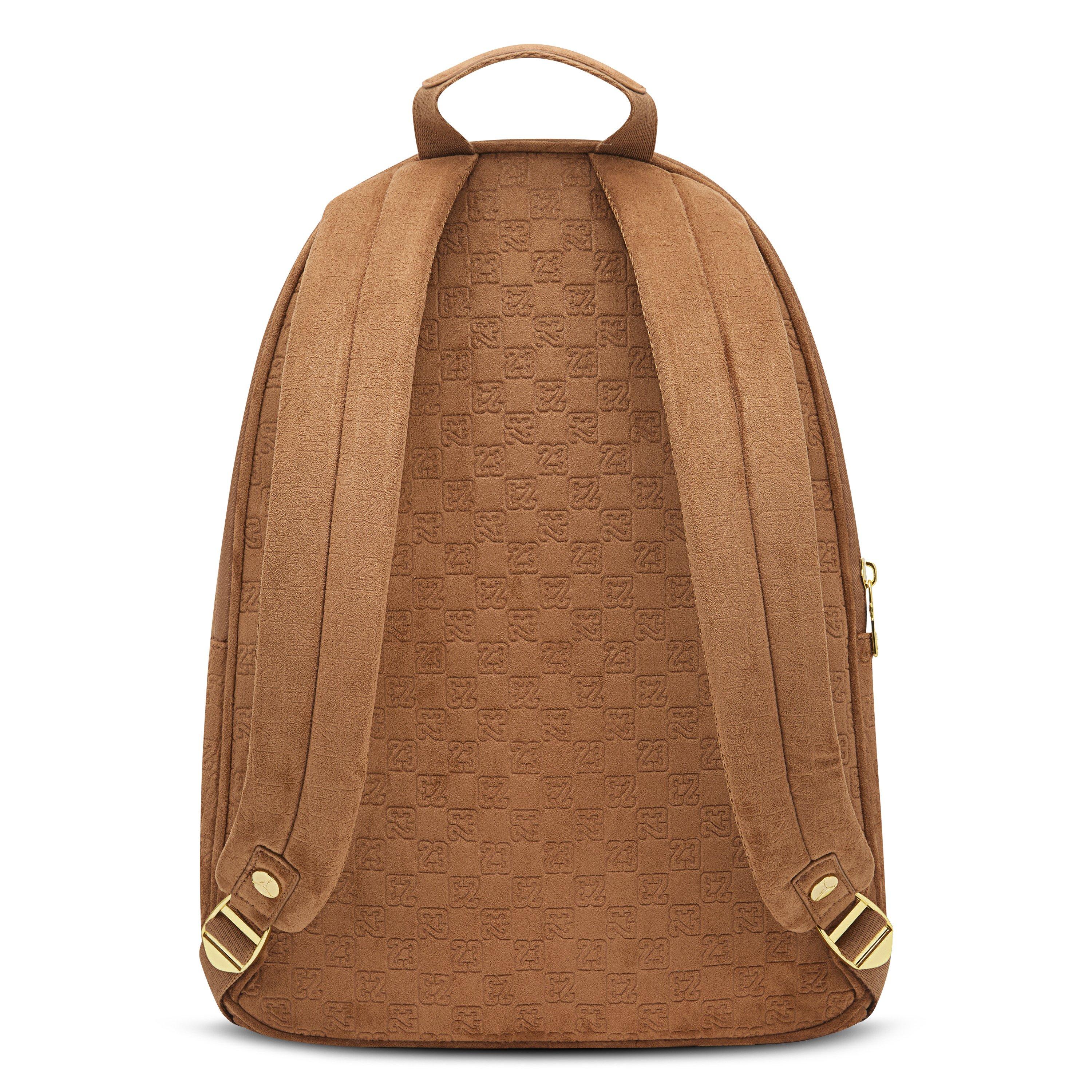 Jordan Suede Monogram Brown Backpack