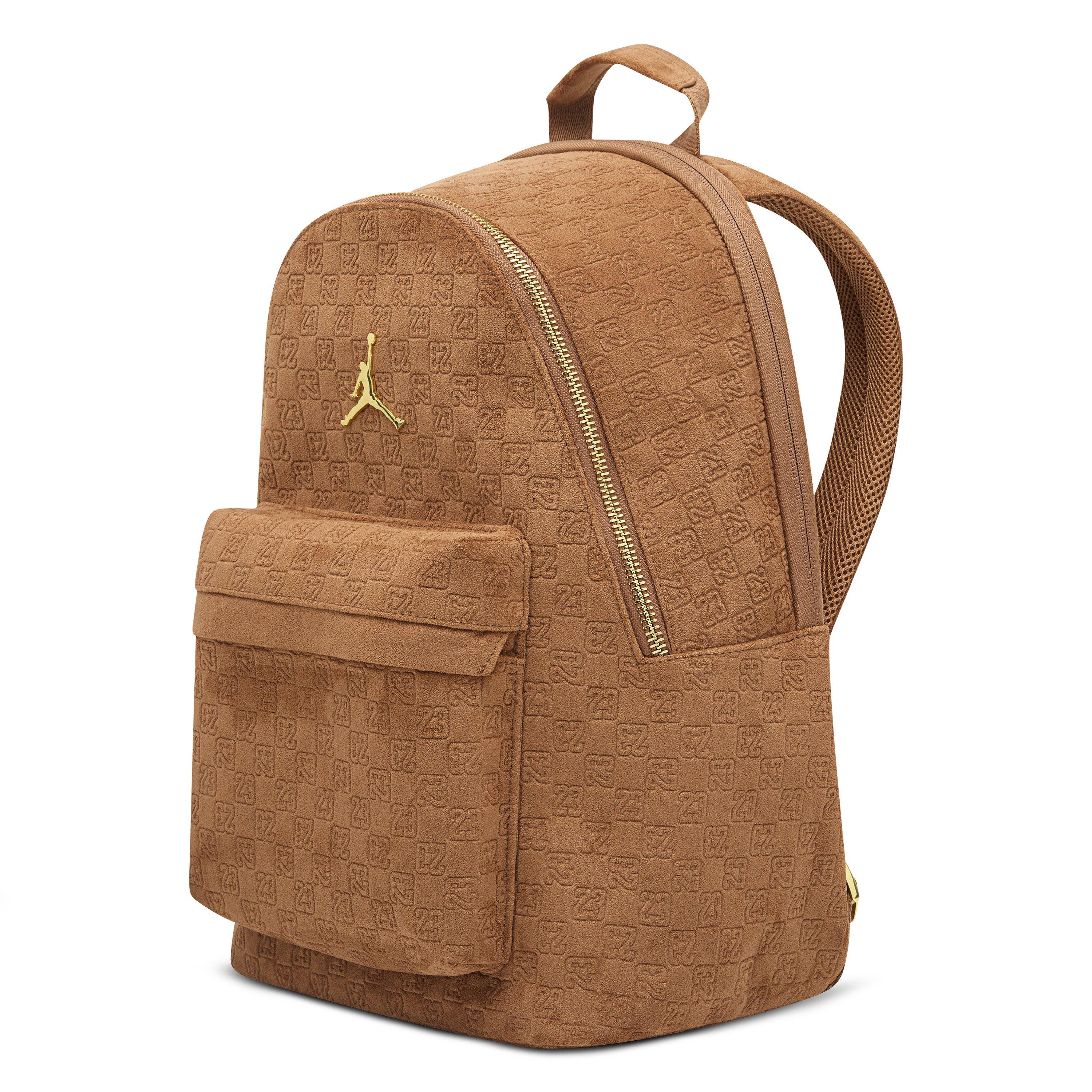 Jordan Suede Monogram Brown Backpack
