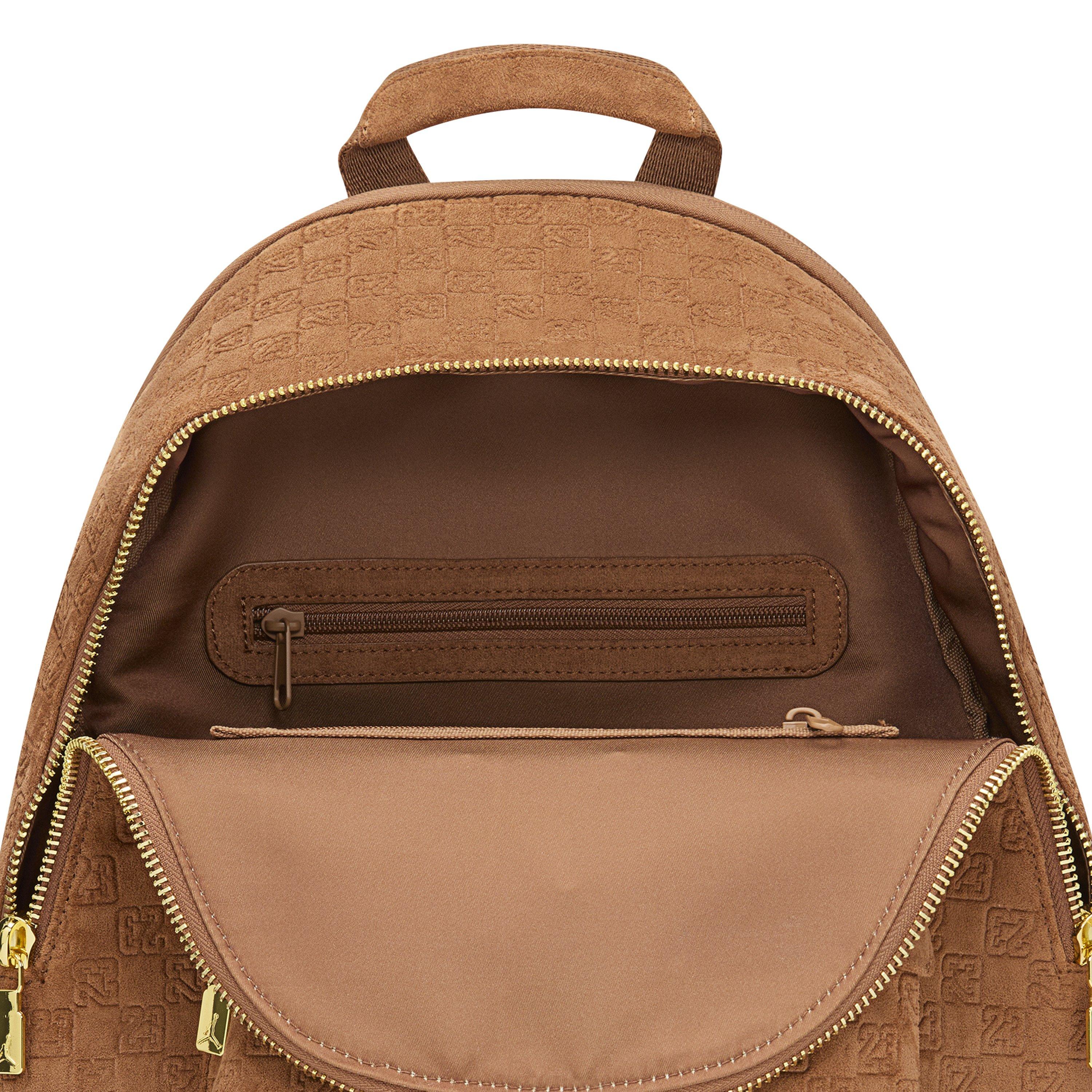 Jordan Suede Monogram Brown Backpack