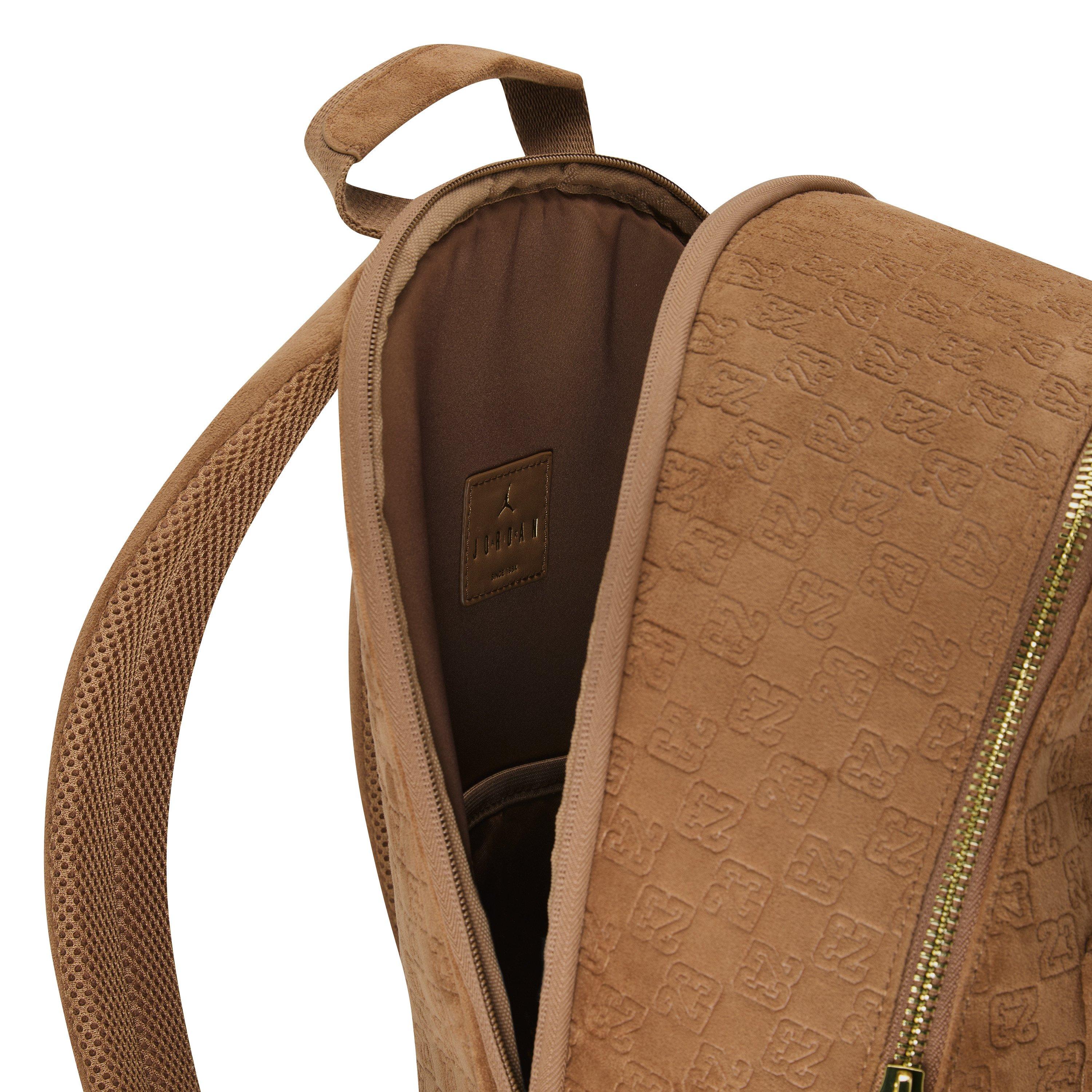 Jordan Suede Monogram Brown Backpack