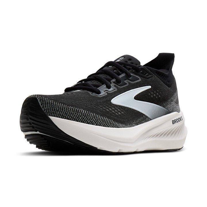 Brooks Glycerin 23 "Black/White" Women's Running Shoe - BLACK/WHITE Thumbnail View 3